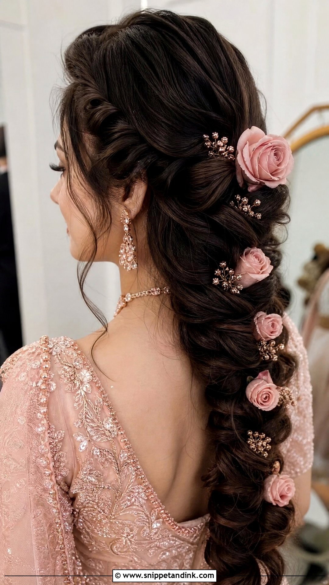 Rose Twist Braid - Snippet and Ink - 20 Indian Wedding Braids Bridal Hairstyle