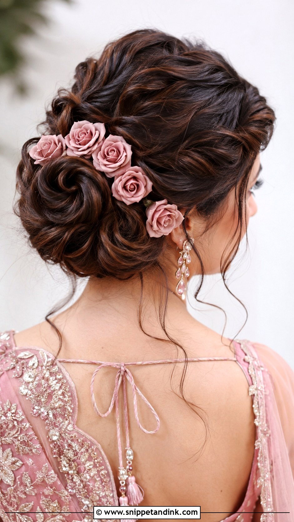 Rose Twist Hairstyle - Snippet and Ink - 25 Shaadi Hairstyles