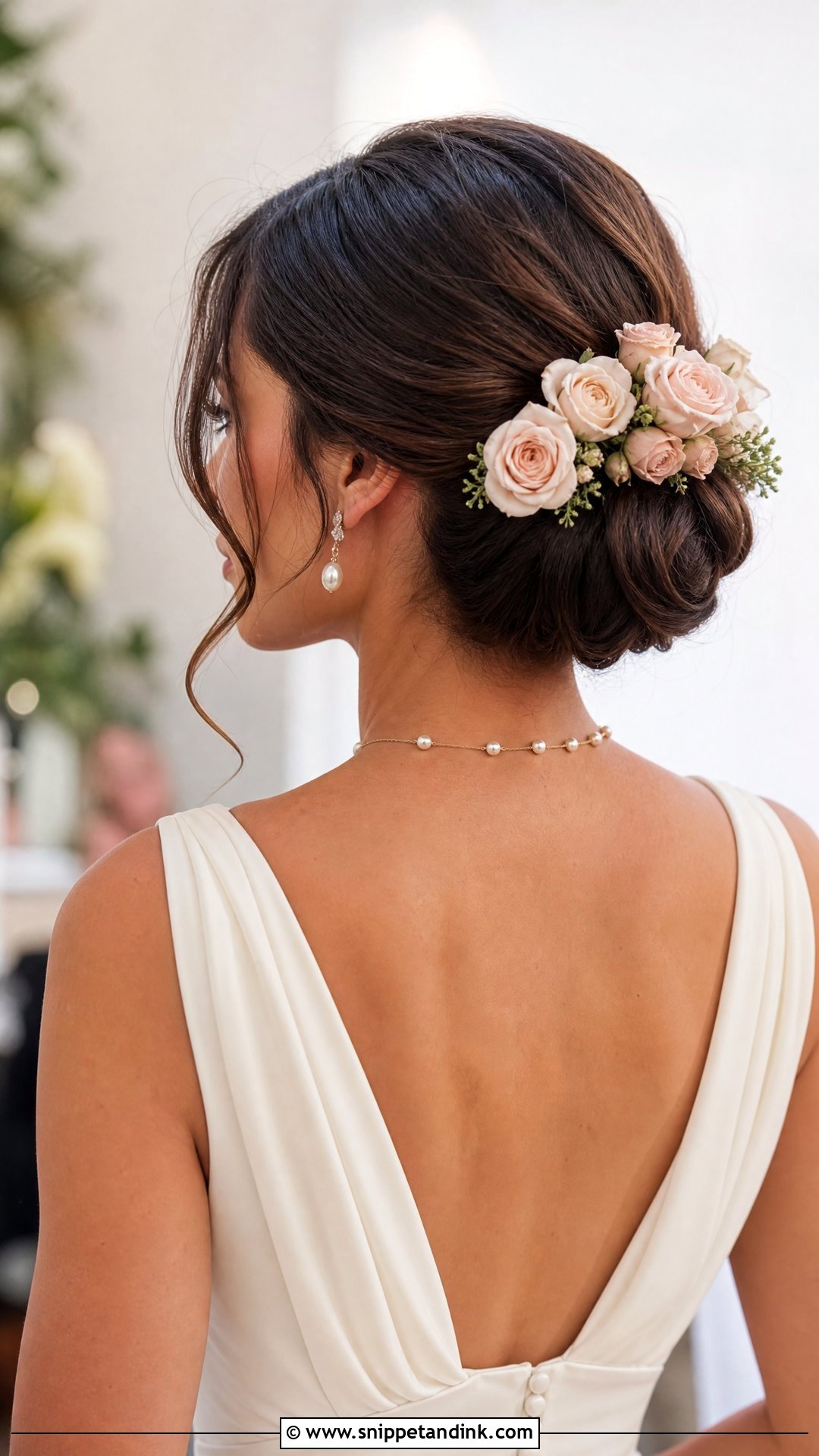 Rose Wedding Hair - Snippet and Ink - 15 Flowers for Hair Wedding Ideas