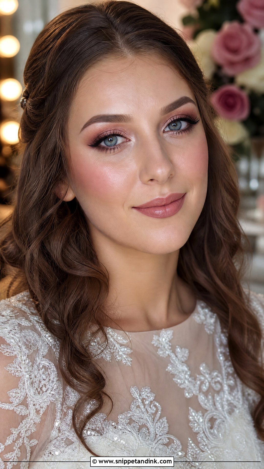 Rose Wedding Makeup For Blue Eyes - Snippet and Ink - 20 Natural Wedding Make Up for Blue Eyes