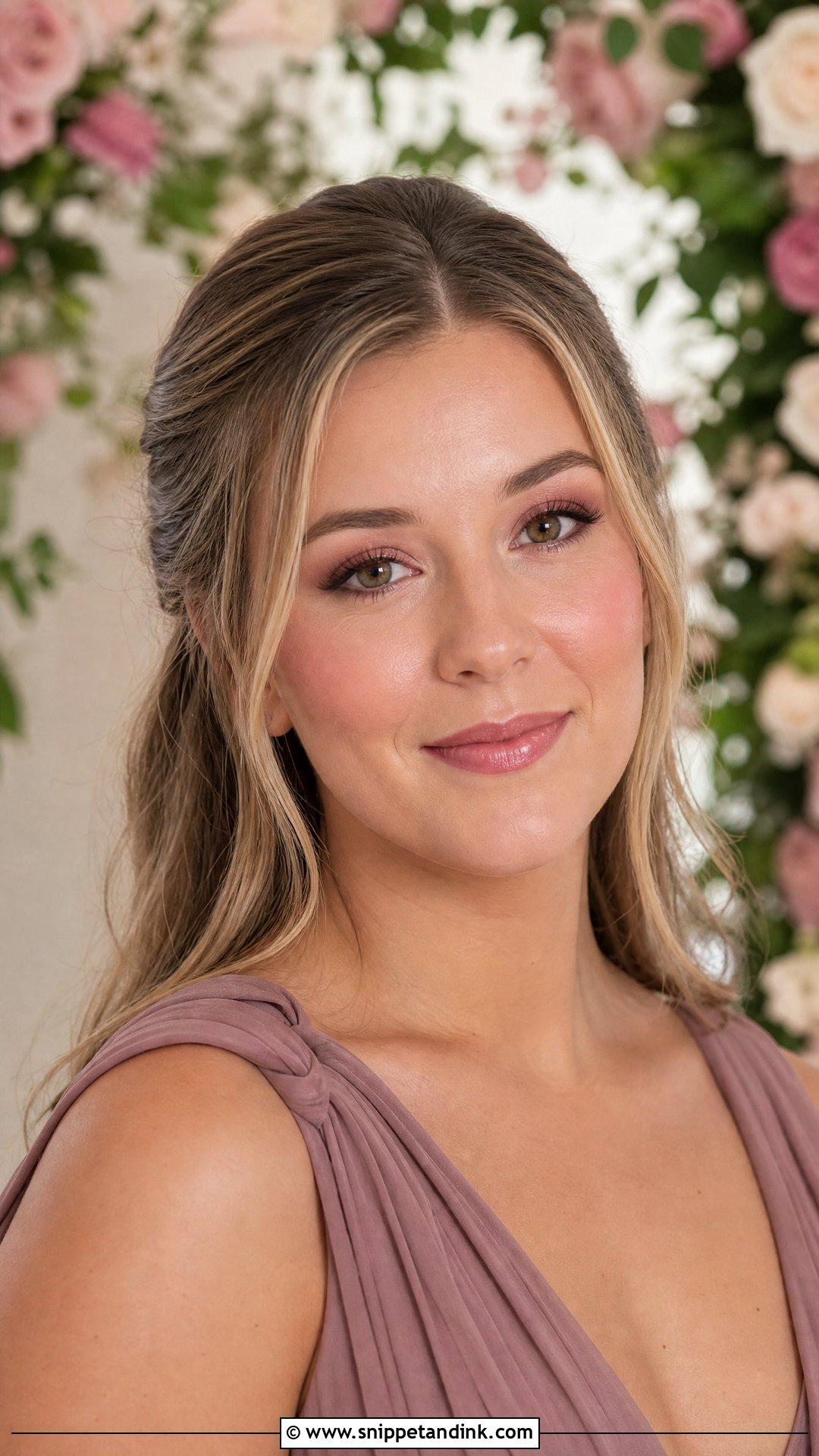 Rosy Bridesmaid Makeup Look - Snippet and Ink - 20 Natural Wedding Bridesmaid Makeup Ideas