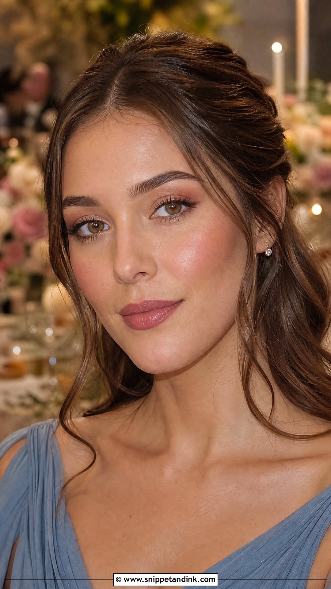 Rosy Brown Makeup For Brown Eyes - Snippet and Ink - 20 Natural Wedding Guest Makeup for Brown Eyes