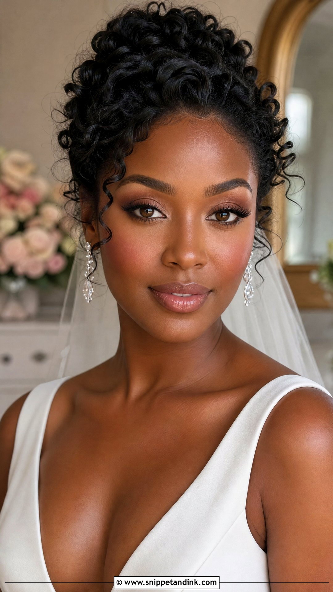 Rosy Nude Bridal Makeup Look - Snippet and Ink - 25 No Makeup Bridal Look Ideas