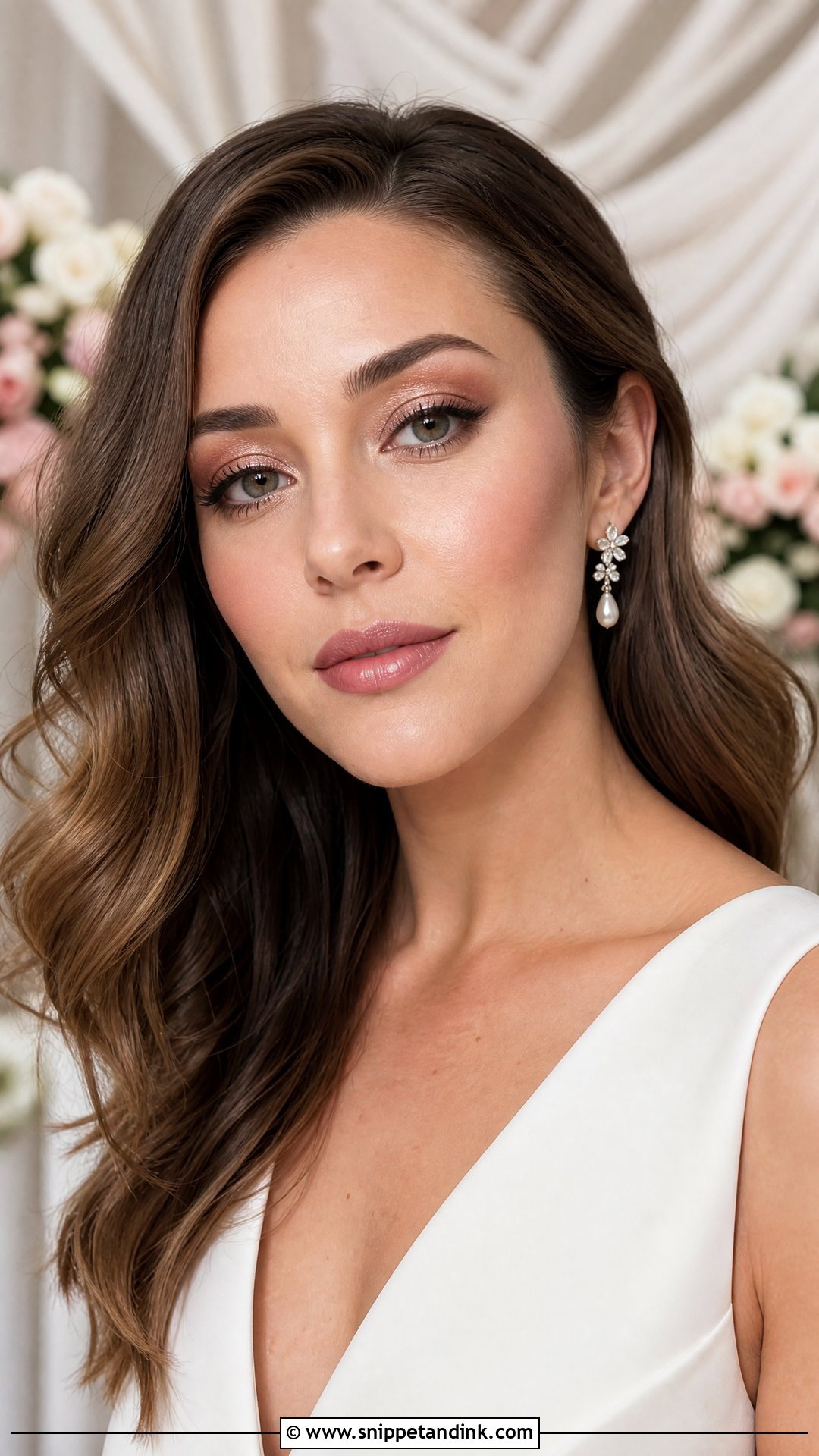 Rosy Nude Bridal Makeup - Snippet and Ink - 20 Minimalist Wedding Makeup Ideas