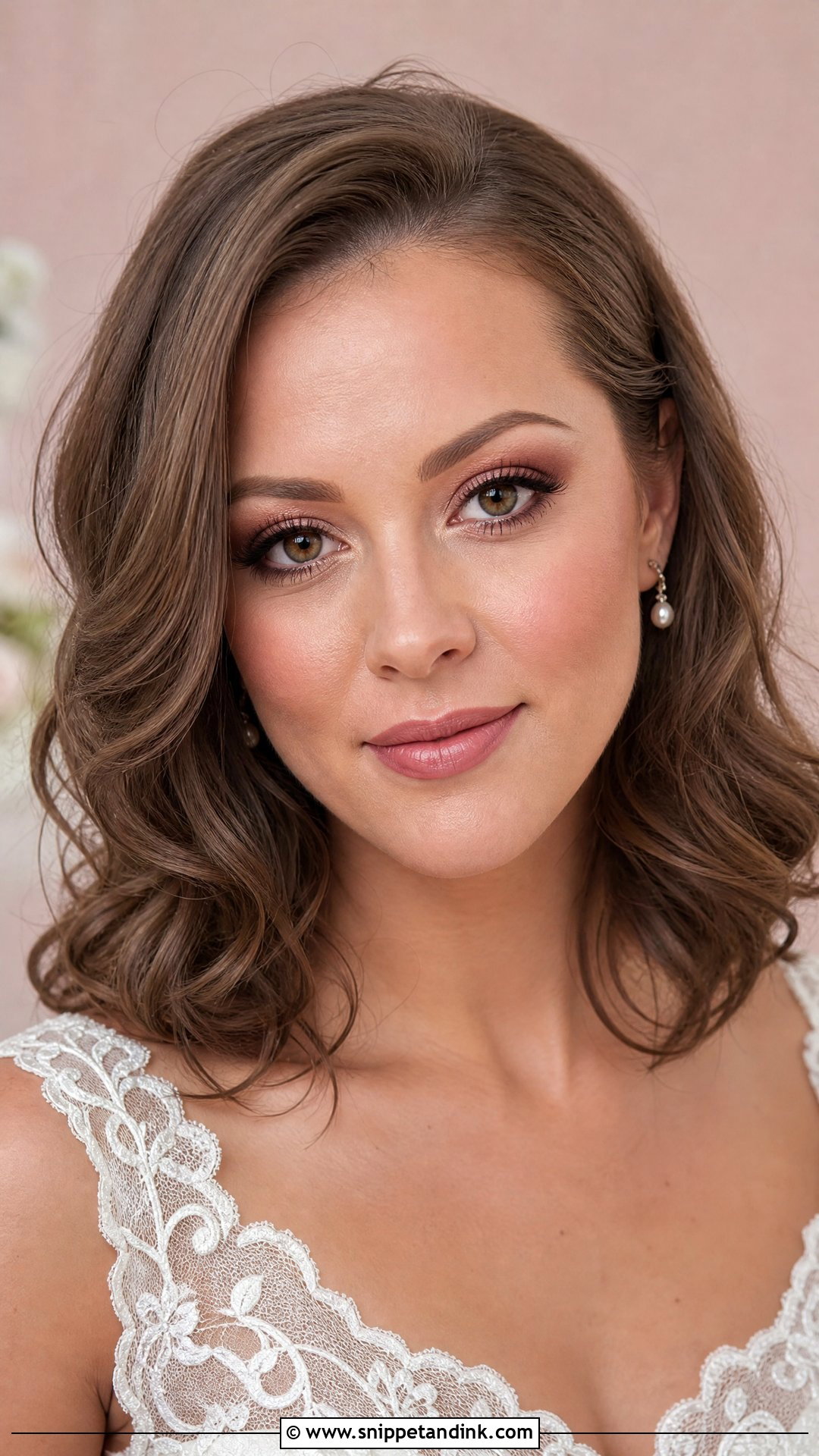 Rosy Nude Wedding Makeup - Snippet and Ink - 20 Nude Wedding Makeup Ideas