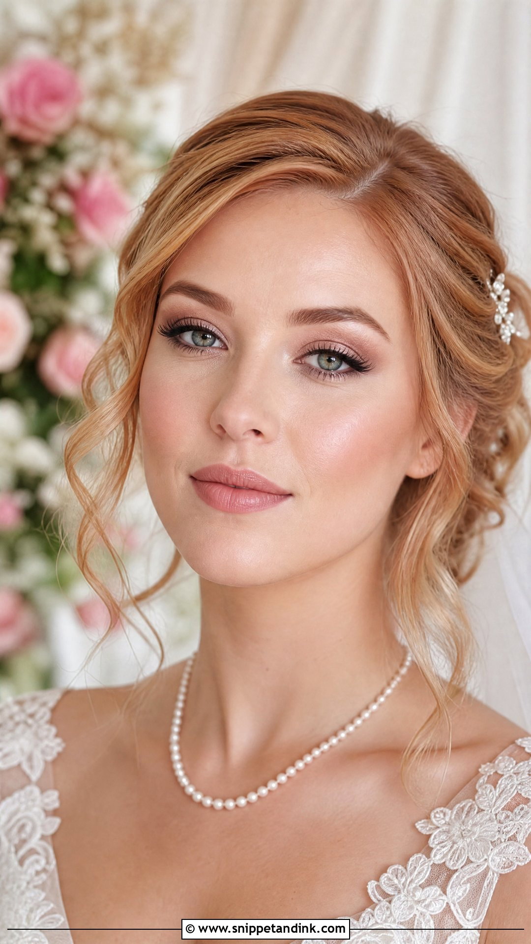 Rosy Nude Wedding Makeup - Snippet and Ink - 20 Nude Makeup for Wedding Ideas
