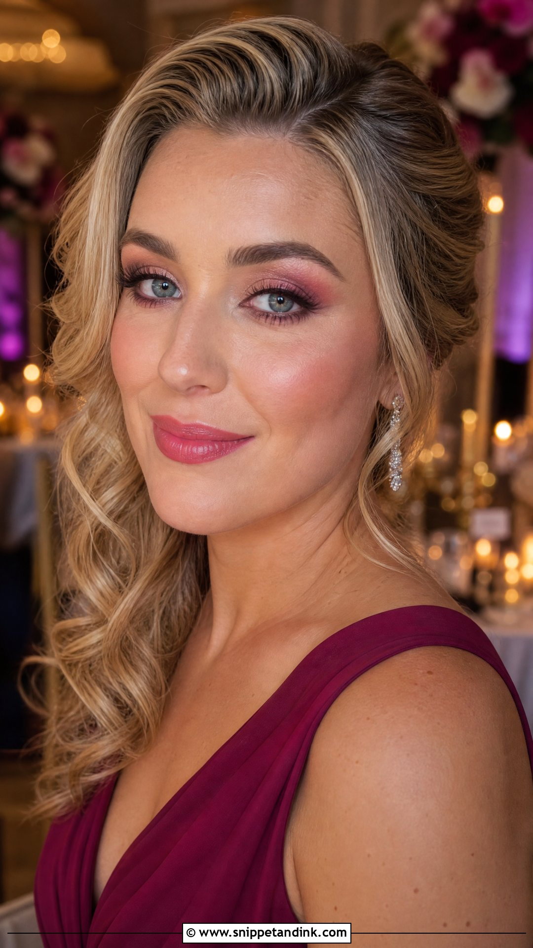 Rosy Pink Wedding Guest Makeup - Snippet and Ink - 20 Black Tie Wedding Guest Makeup Ideas