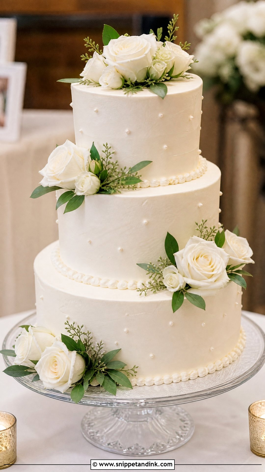 Round Tiered Wedding Cake - Snippet and Ink - 20 Tier Cake Designs for Wedding