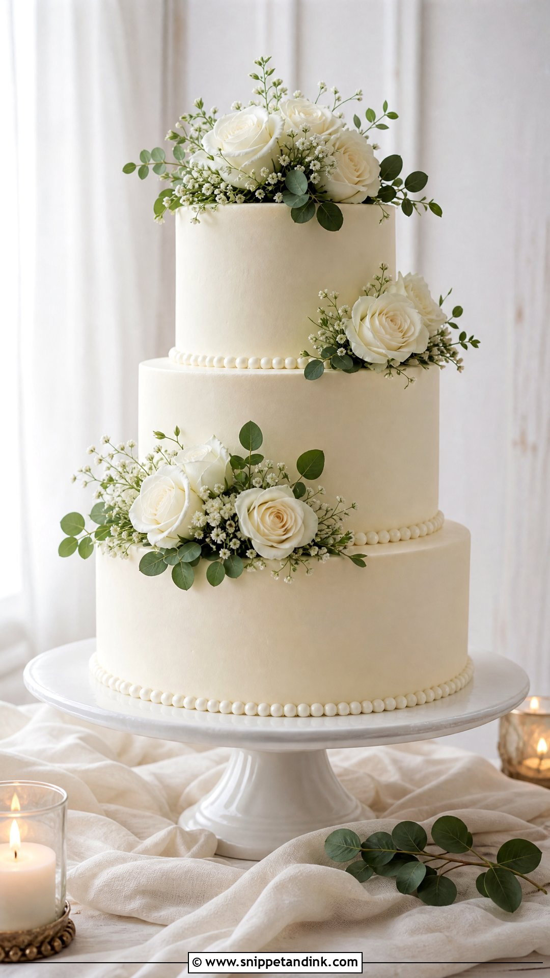 Round Wedding Cake - Snippet and Ink - 30 Celebration Cakes for Wedding