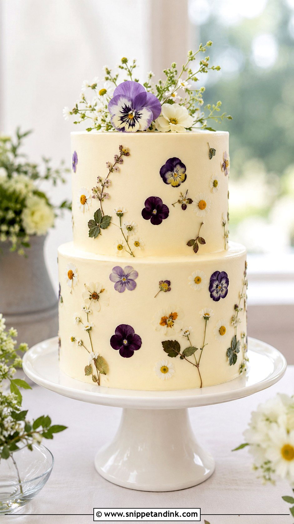 Round Wedding Cake - Snippet and Ink - 20 Easy Wedding Cake Designs