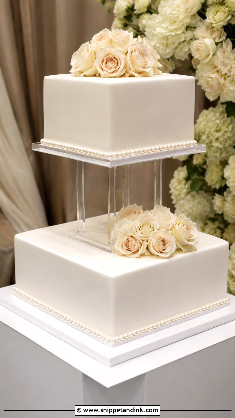 Round Wedding Cake Separator - Snippet and Ink - 25 Wedding Cake Separators