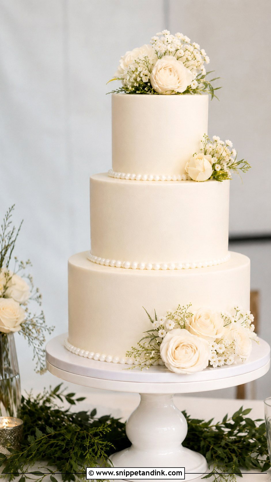 Round Wedding Cake Size Guide - Snippet and Ink - 25 Wedding Cake Size Guide