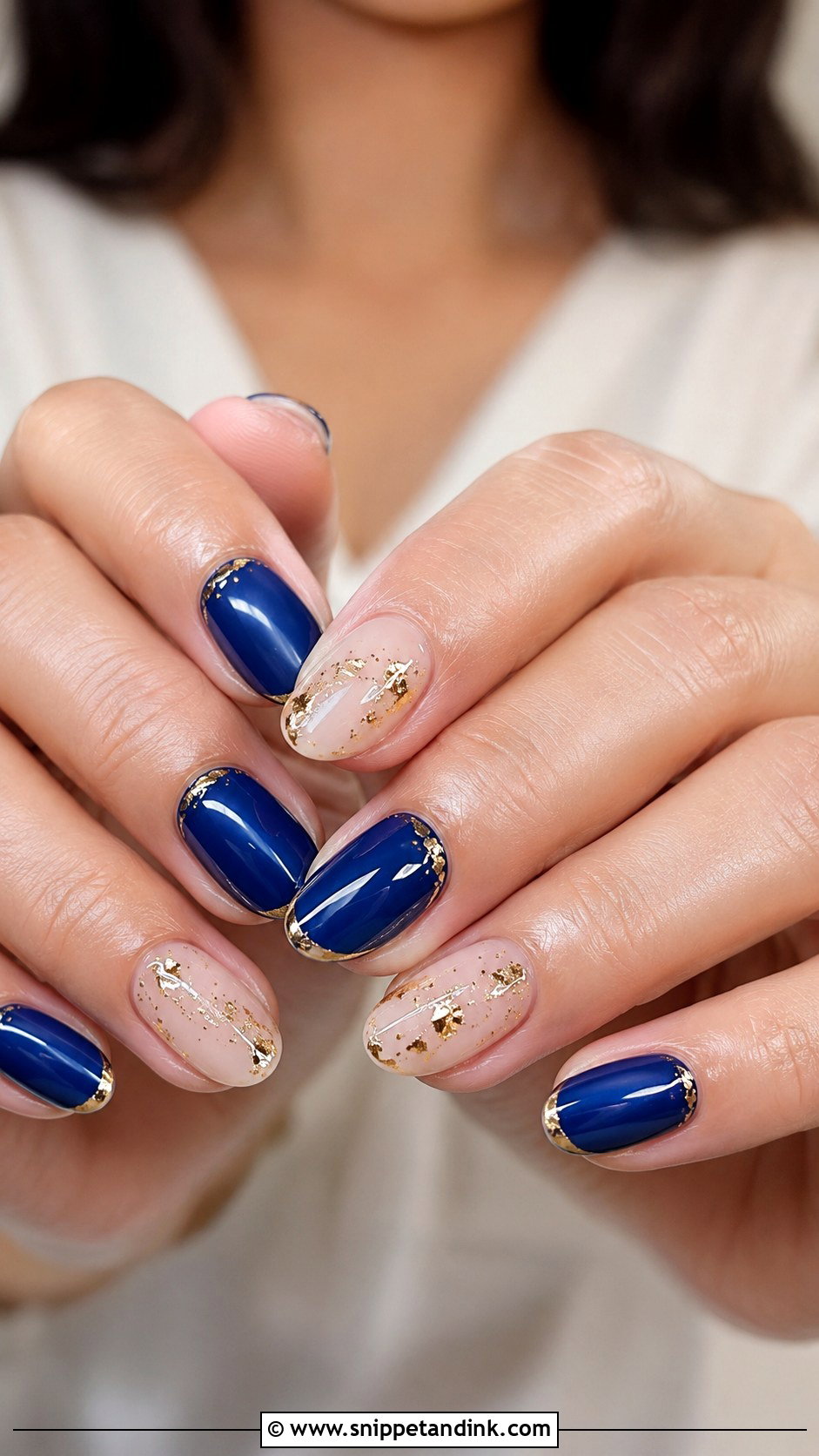 Royal Blue And Gold Wedding Nails - Snippet and Ink - 20 Royal Blue Wedding Nails