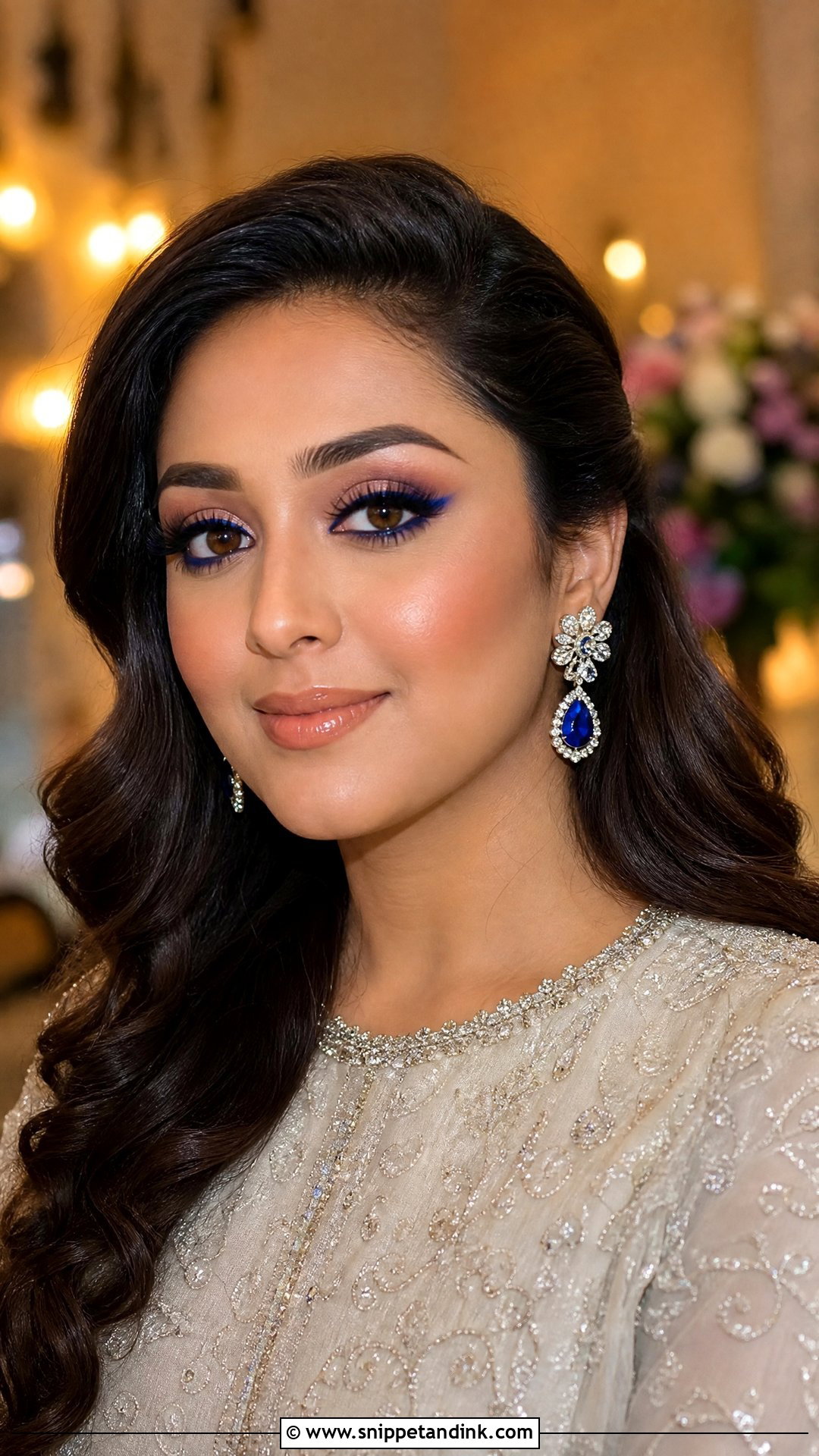 Royal Blue Bridal Makeup - Snippet and Ink - 20 Blue Bridal Makeup Ideas