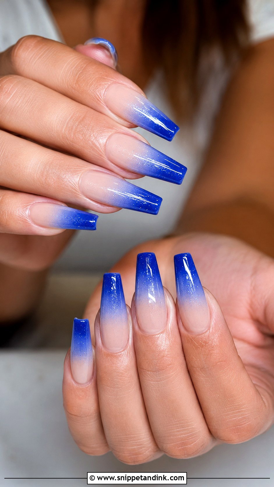 Royal Blue Ombre Wedding Nails - Snippet and Ink - 20 Royal Blue Wedding Nails