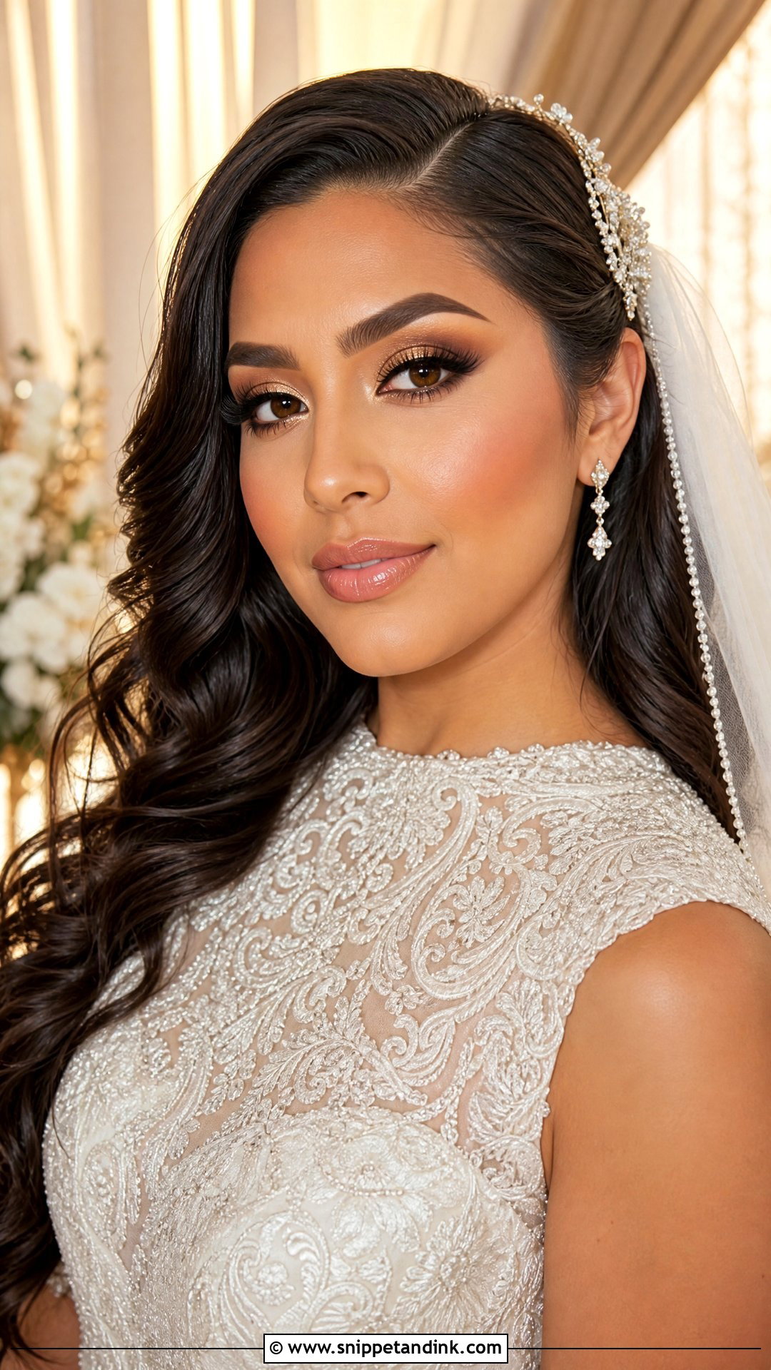 Royal Bridal Makeup With Bronze Glow - Snippet and Ink - 20 Royal Bridal Makeup Ideas