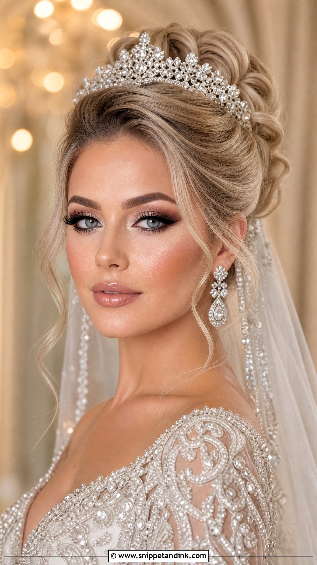 Royal Bridal Makeup With Full Glam - Snippet and Ink - 20 Royal Bridal Makeup Ideas