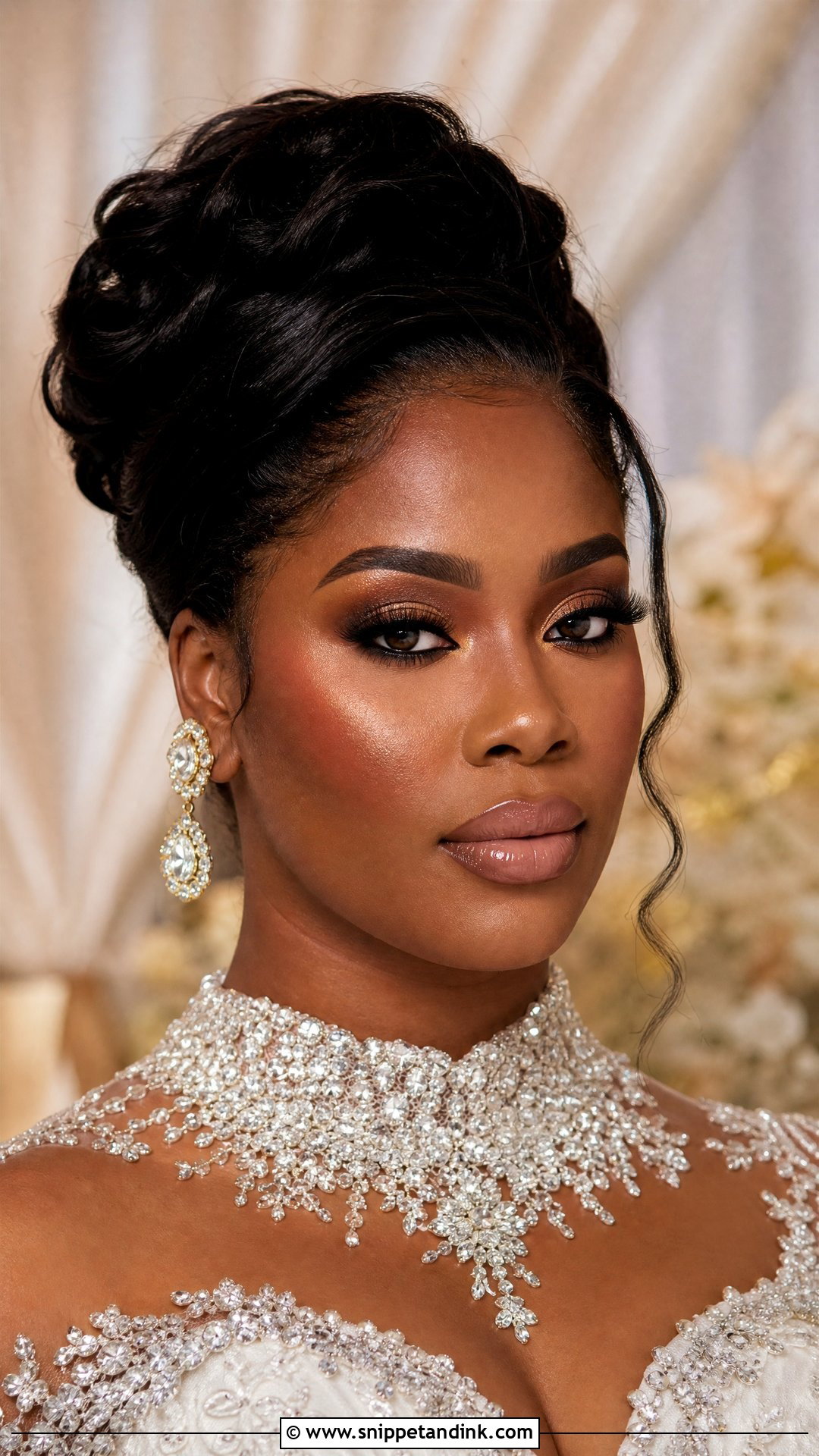 Royal Bridal Makeup With Nude Lip - Snippet and Ink - 20 Royal Bridal Makeup Ideas
