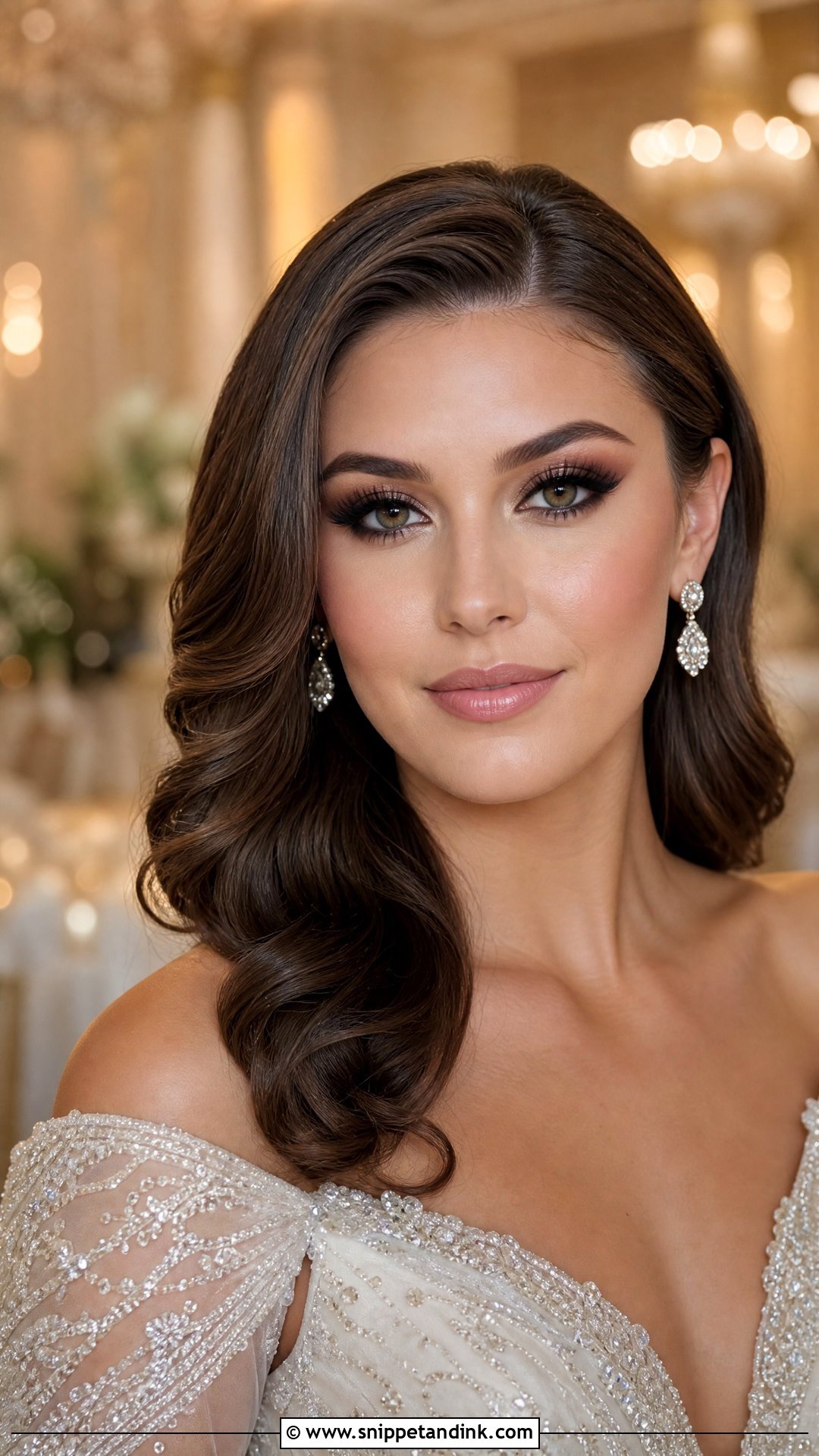 Royal Bridal Makeup With Smokey Eyes - Snippet and Ink - 20 Royal Bridal Makeup Ideas