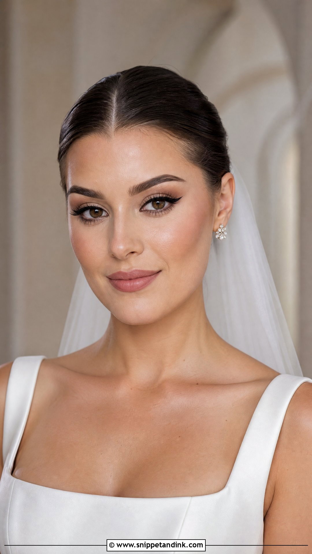 Royal Bridal Makeup With Winged Liner - Snippet and Ink - 20 Royal Bridal Makeup Ideas