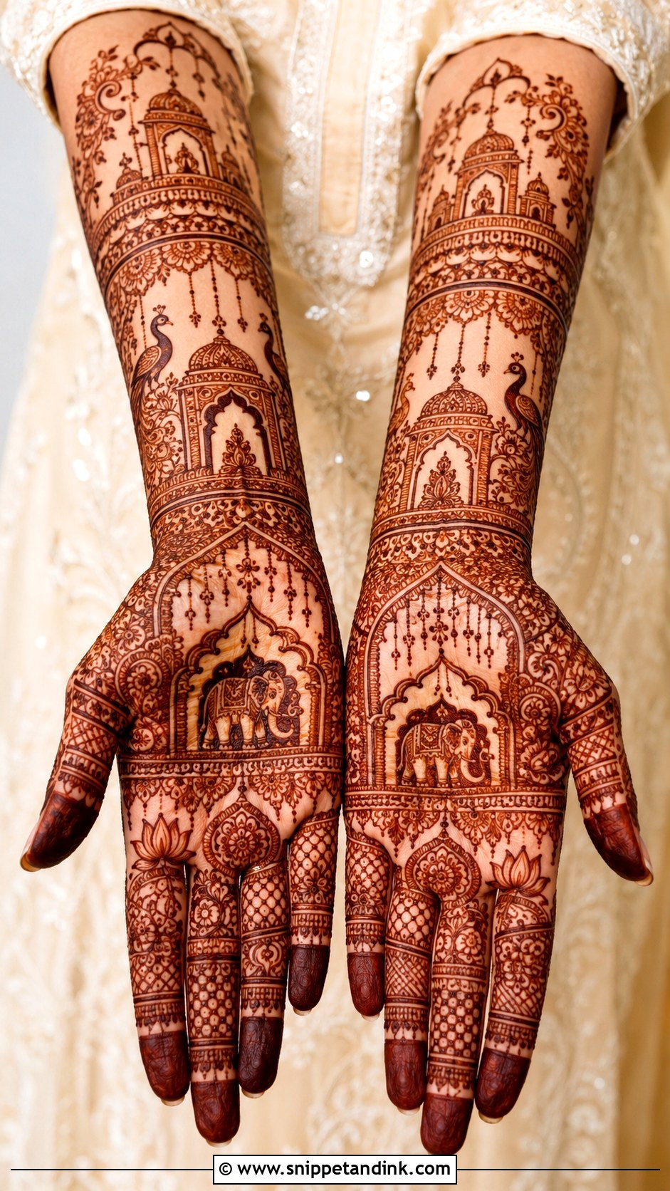Royal Bridal Mehndi Design - Snippet and Ink - 30 Bridal Wedding Mehendi Designs