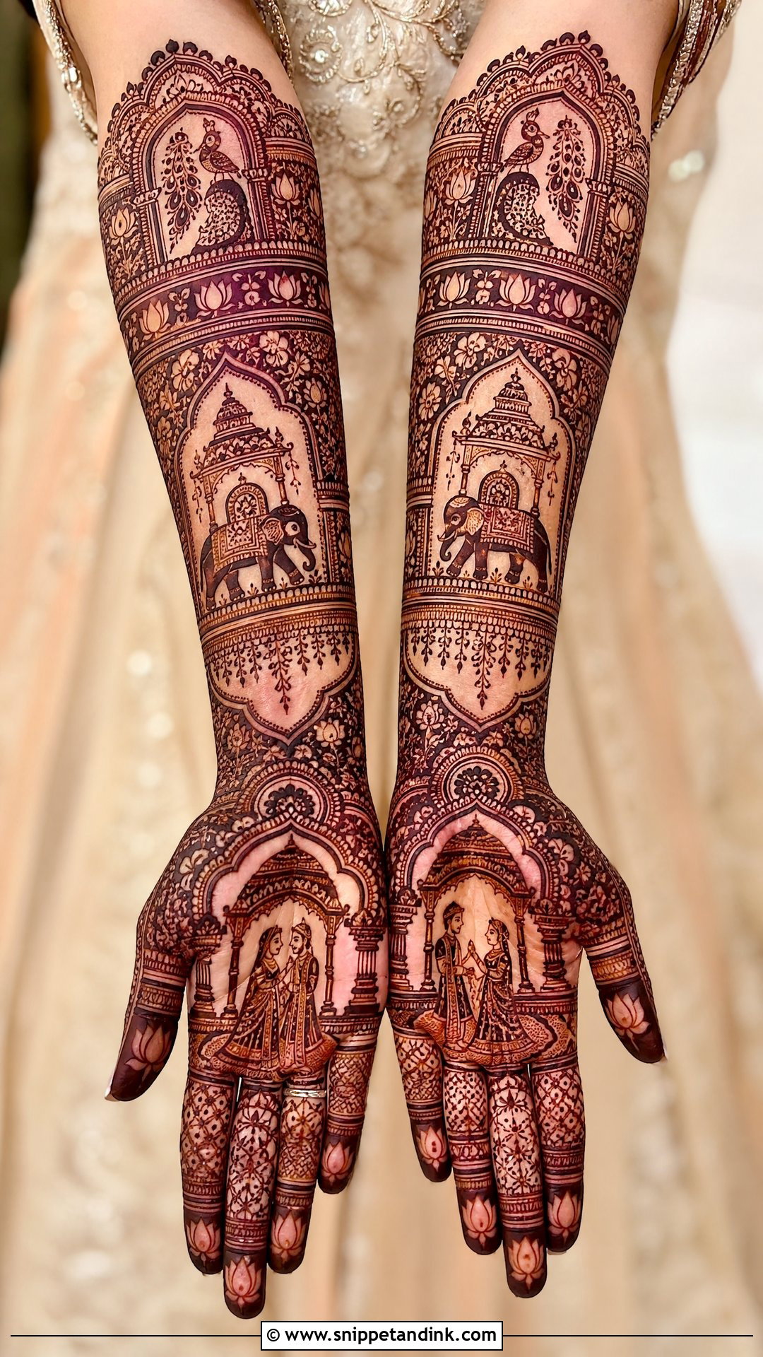 Royal Bridal Mehndi Design - Snippet and Ink - 30 Unique Bridal Mehndi Designs 2025