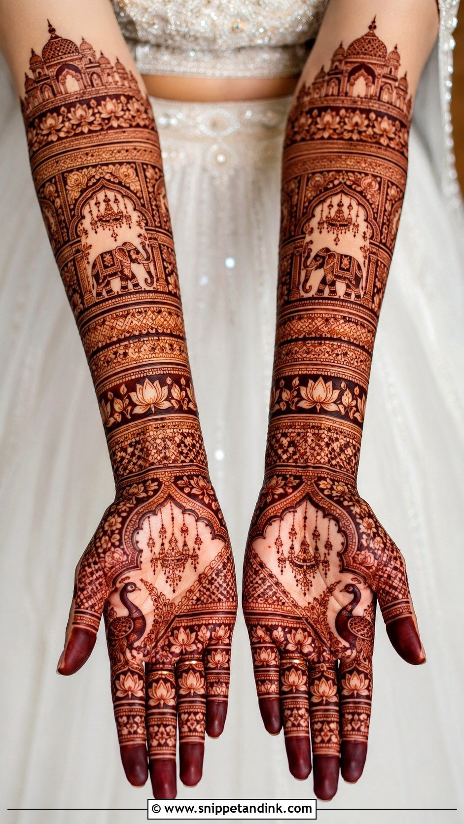 Royal Bridal Mehndi Design - Snippet and Ink - 35 Bridal Mehndi Designs