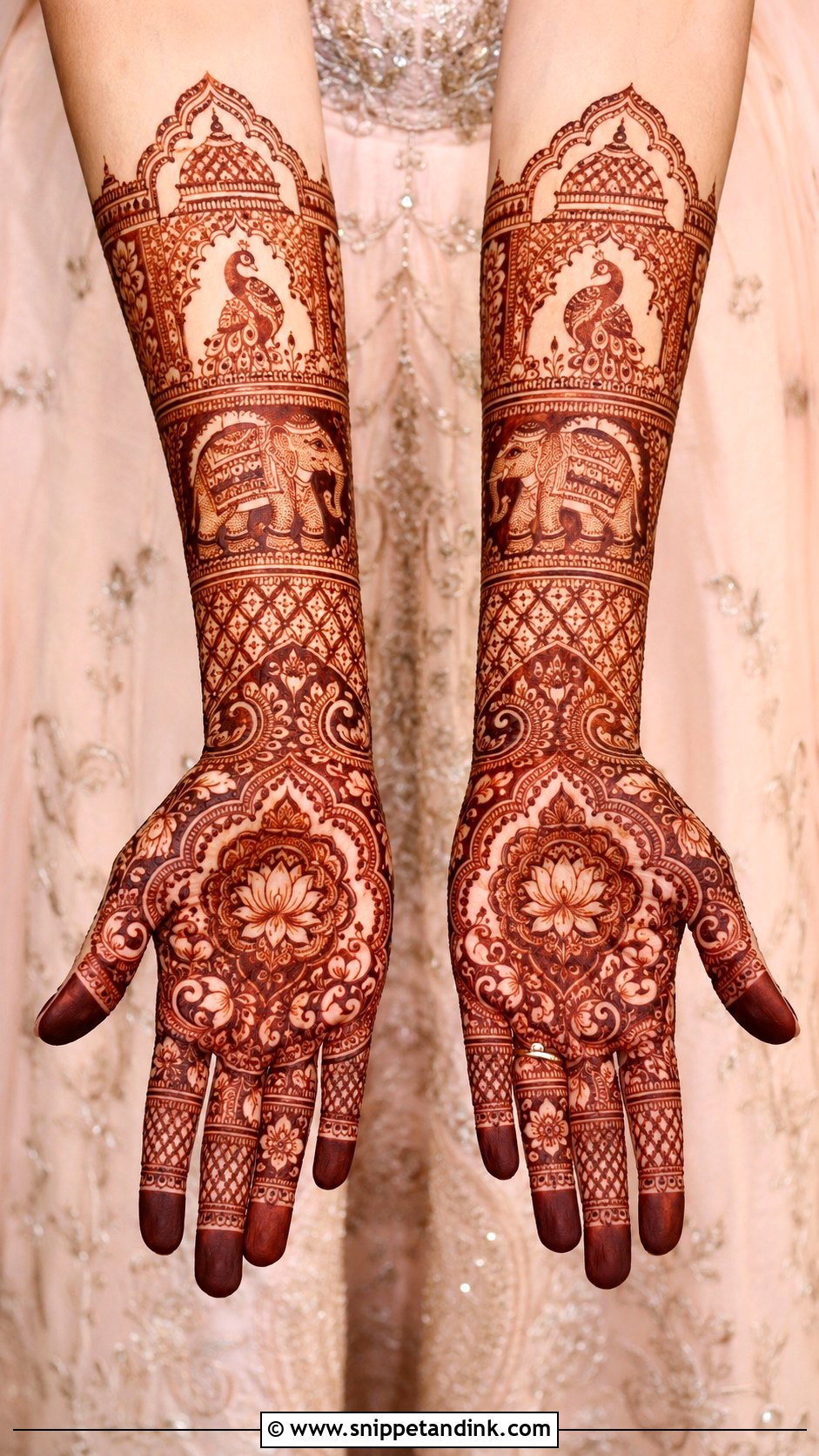 Royal Bridal Mehndi Design - Snippet and Ink - 35 Mehndi Designs 2025