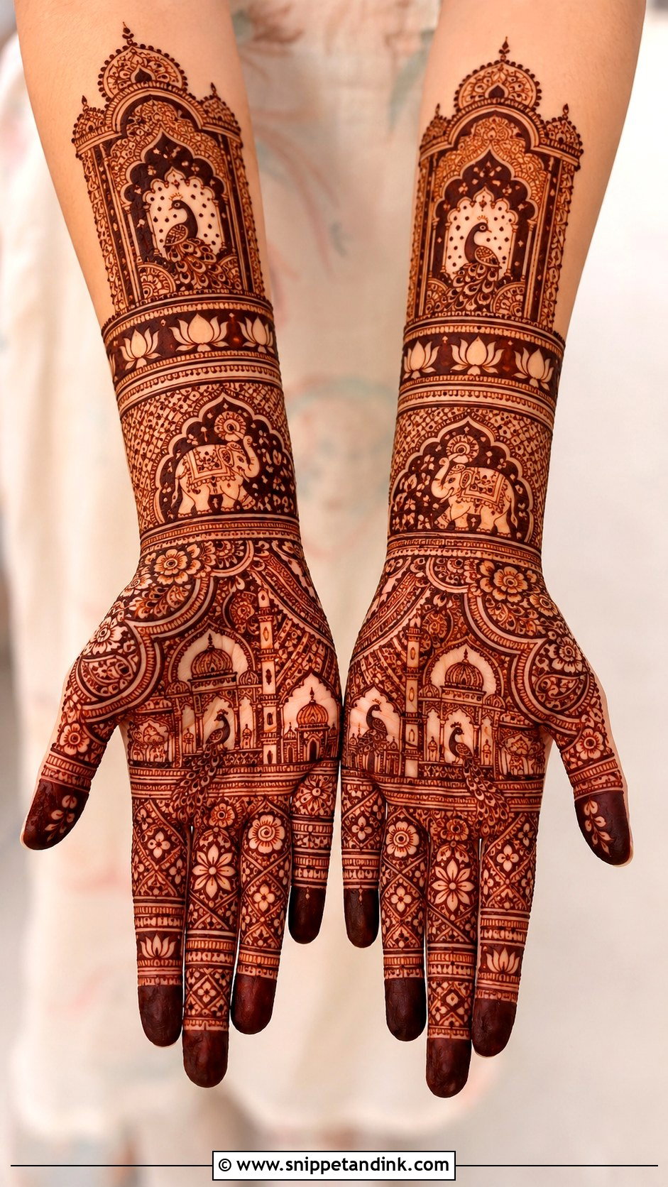 Royal Bridal Mehndi Design - Snippet and Ink - 35 Mehndi Designs Book