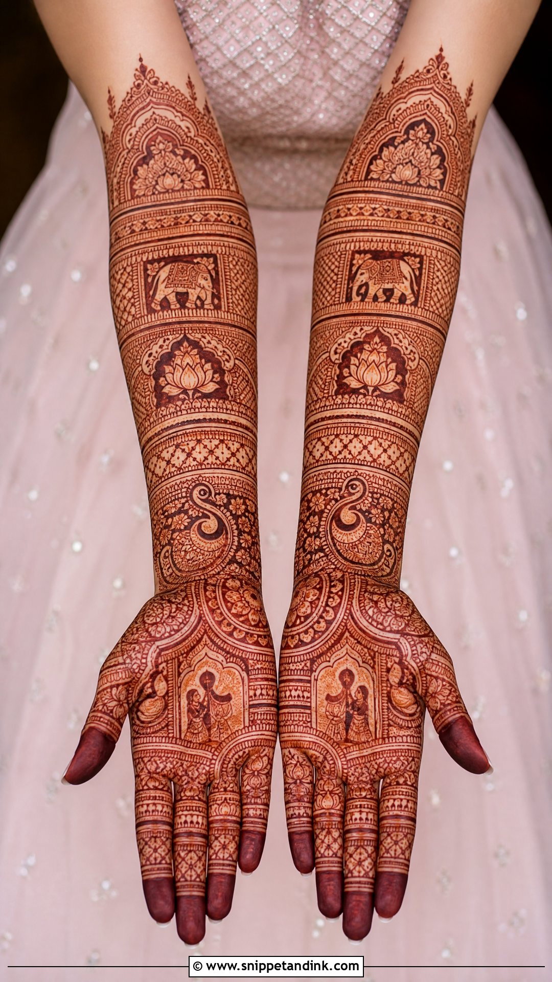 Royal Bridal Mehndi Design - Snippet and Ink - 20 Intricate Bridal Mehndi Designs