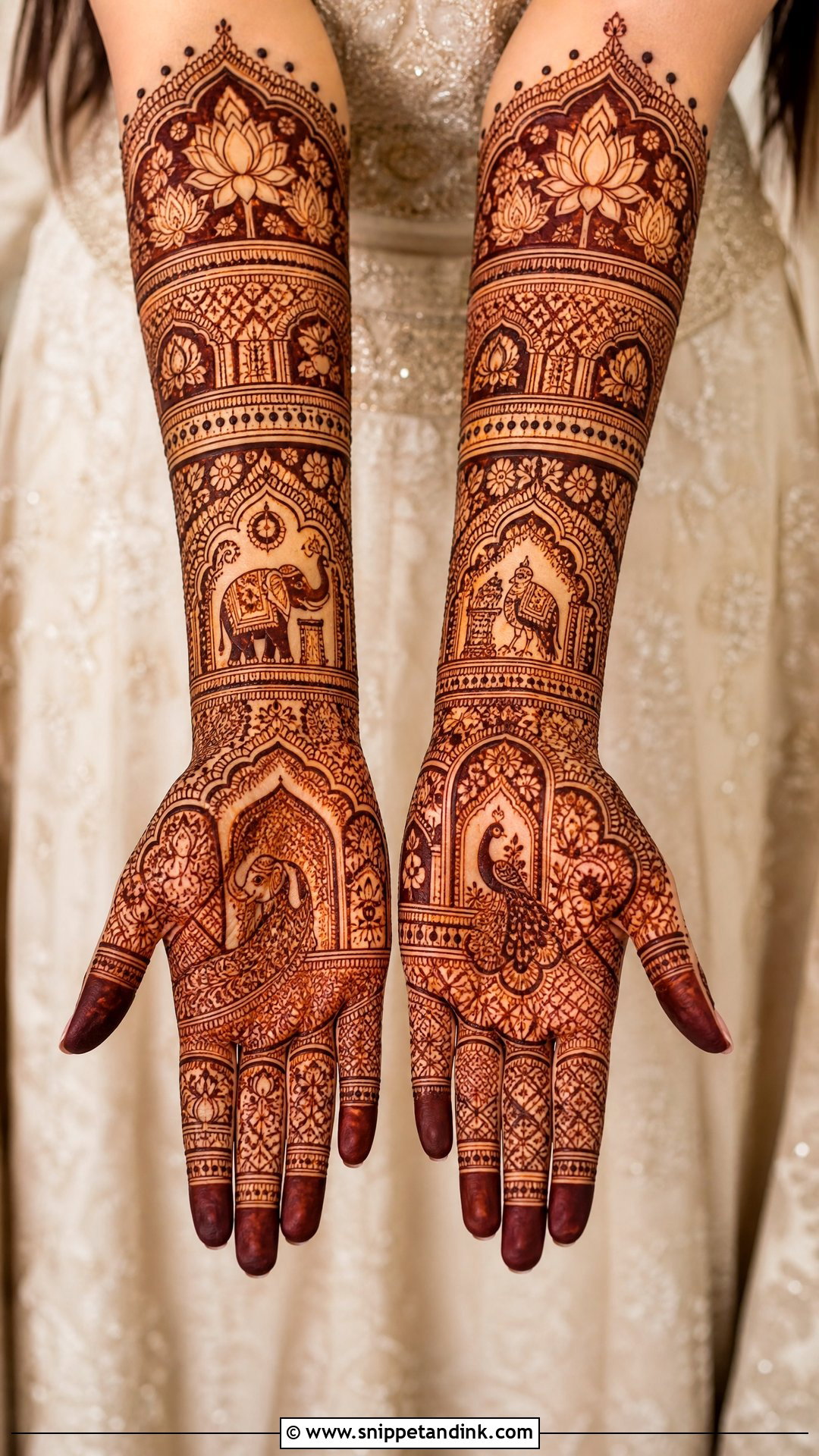 Royal Bridal Mehndi Design - Snippet and Ink - 25 Bridal Hand Mandhi Mehndi Design Ideas