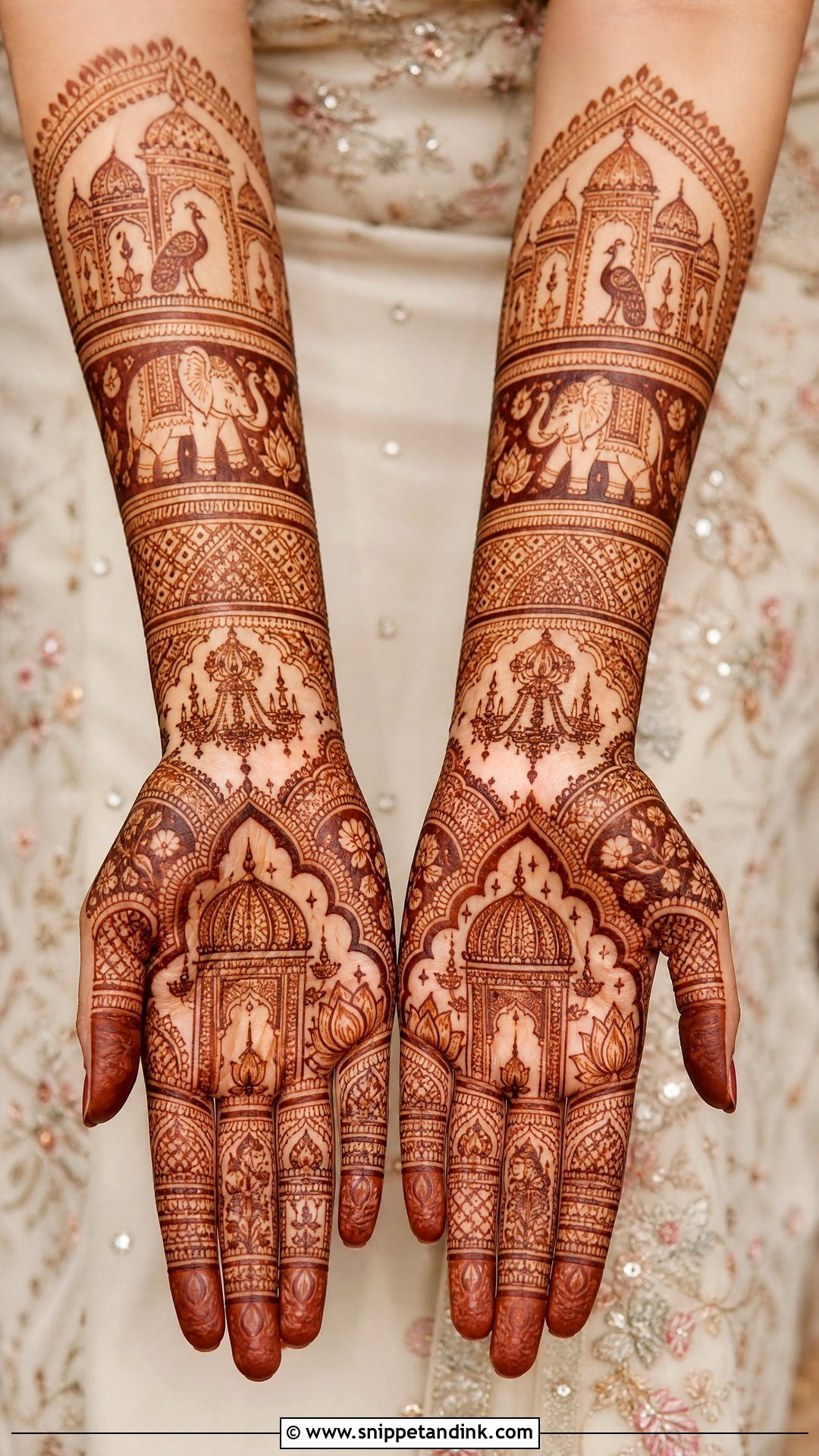 Royal Bridal Mehndi Design - Snippet and Ink - 25 Wedding Mehndi Mehandi Design for Bride Ideas