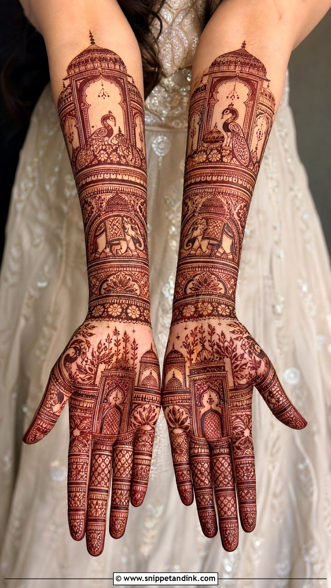 Royal Bridal Mehndi Full Hand - Snippet and Ink - 20 Bridal Mehndi Full Hand Henna Designs