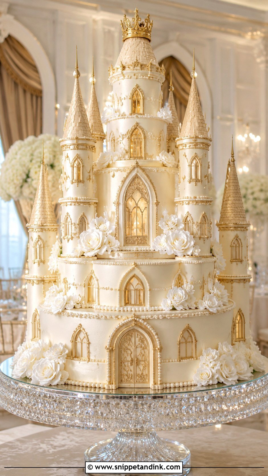 Royal Castle Wedding Cake - Snippet and Ink - 20 Castle Cakes for Wedding
