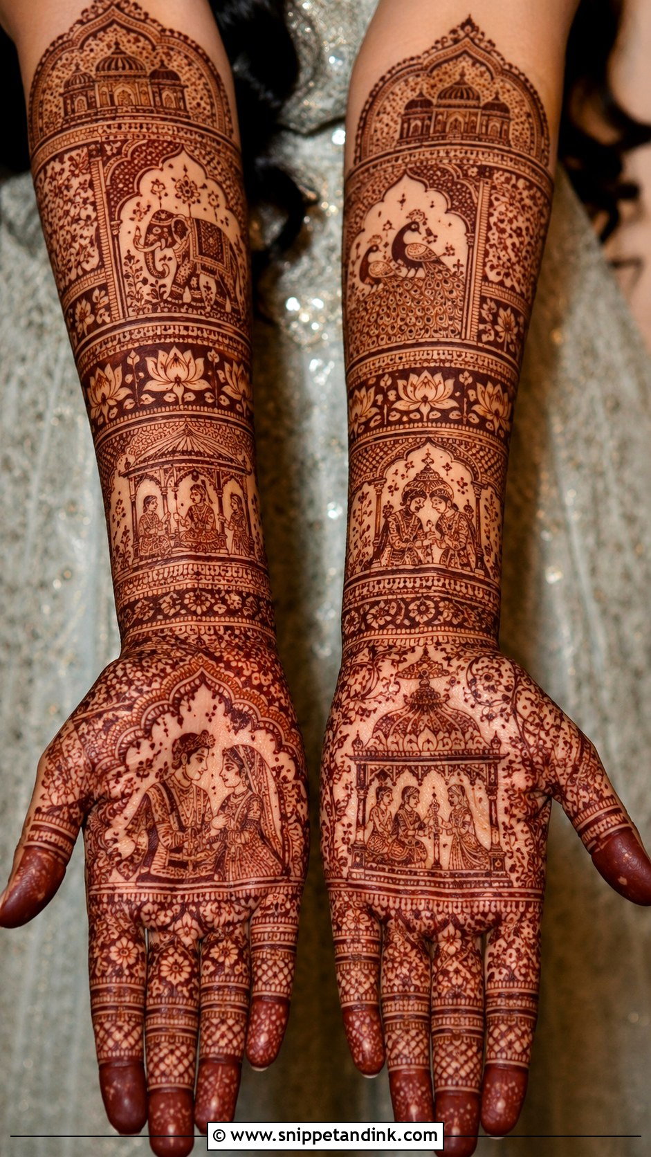 Royal Dulhan Mehndi Design - Snippet and Ink - 35 Dulhan Mehndi Designs