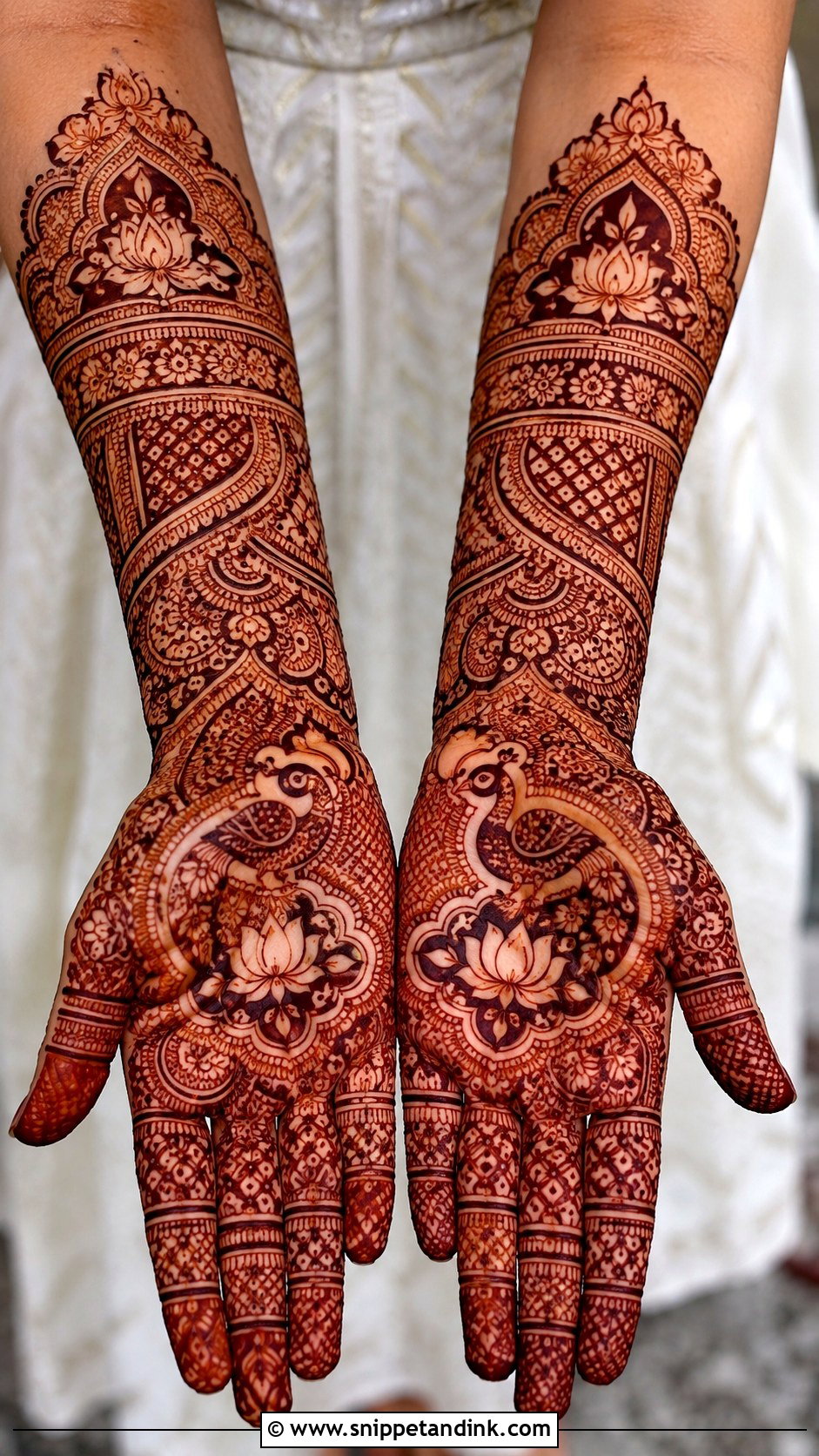 Royal Front Hand Mehndi Design - Snippet and Ink - 35 Front Mehndi Design Ideas