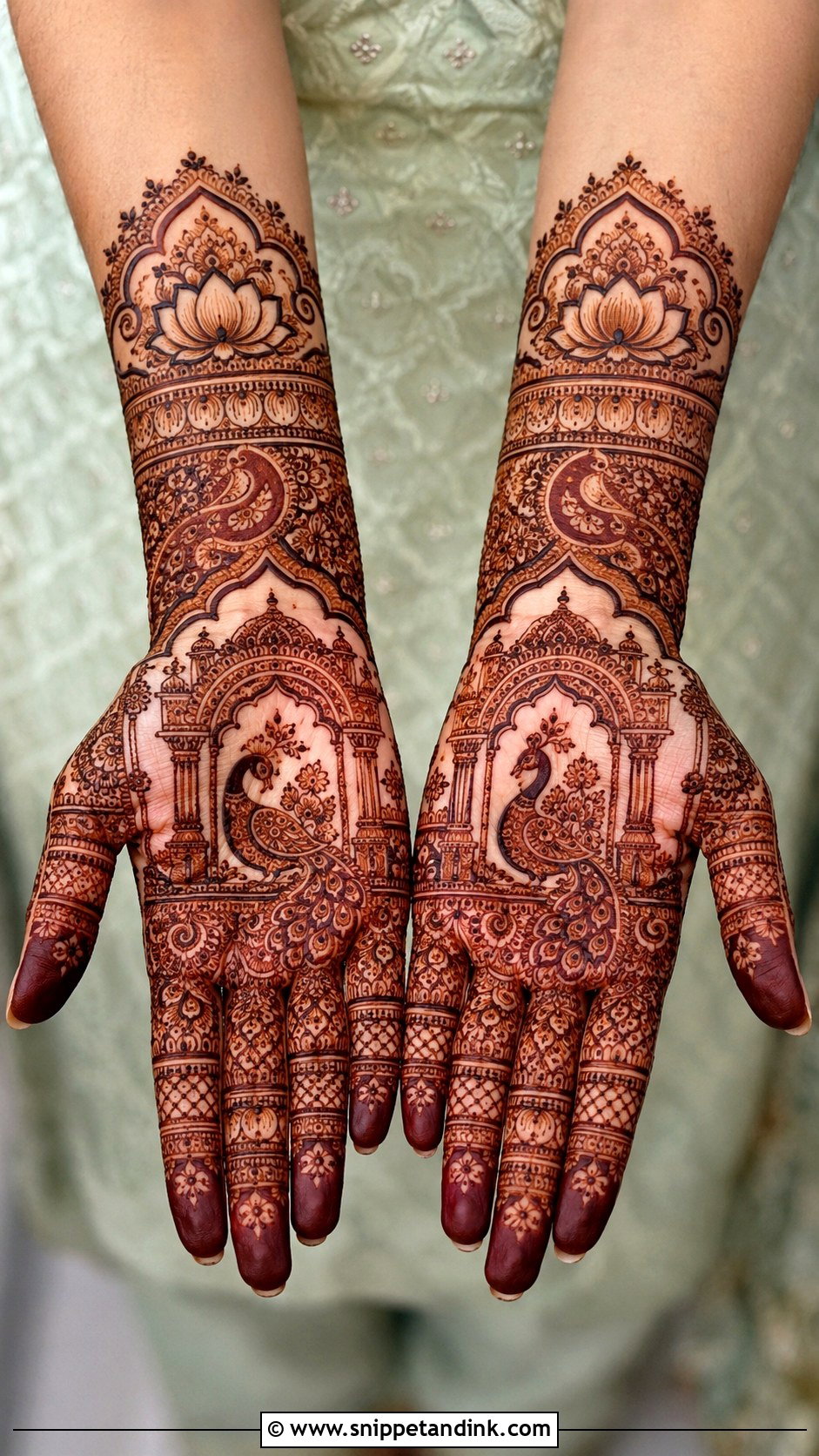 Royal Front Hand Mehndi Design - Snippet and Ink - 35 Front Hand Mehndi Design Ideas