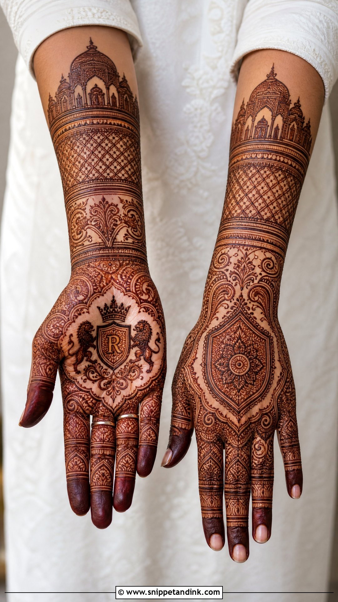 Royal Groom Mehndi Design - Snippet and Ink - 25 Mehndi Design for Groom Hand Ideas