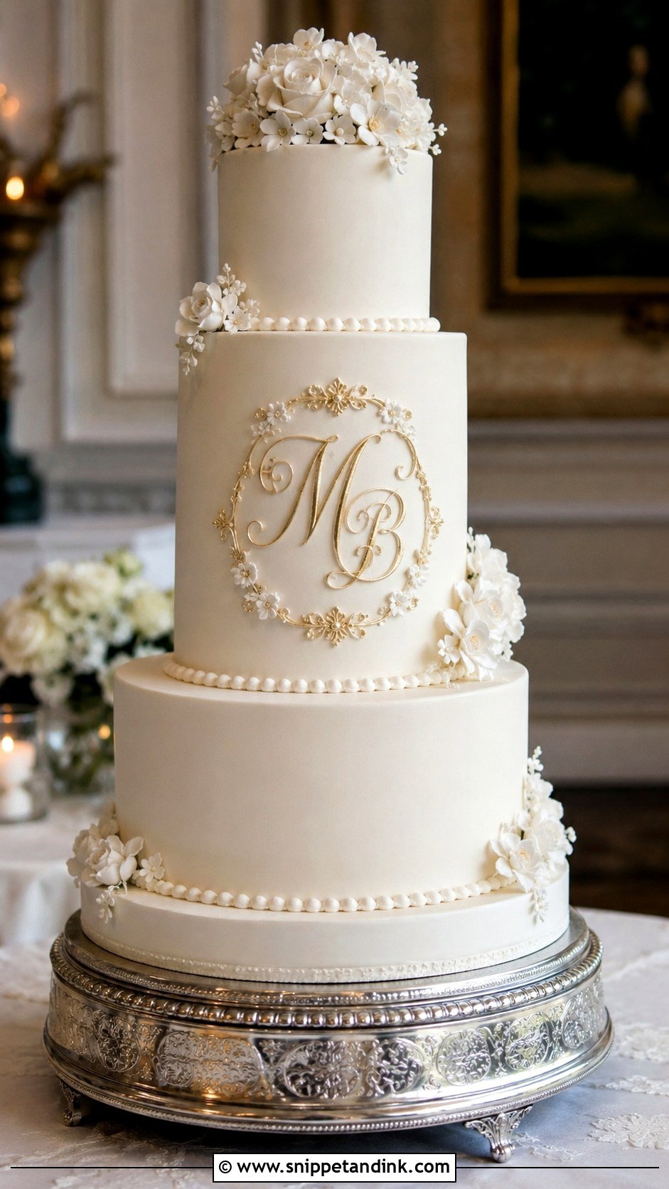Royal Icing Wedding Cake - Snippet and Ink - 20 Elegant Royal Wedding Cakes