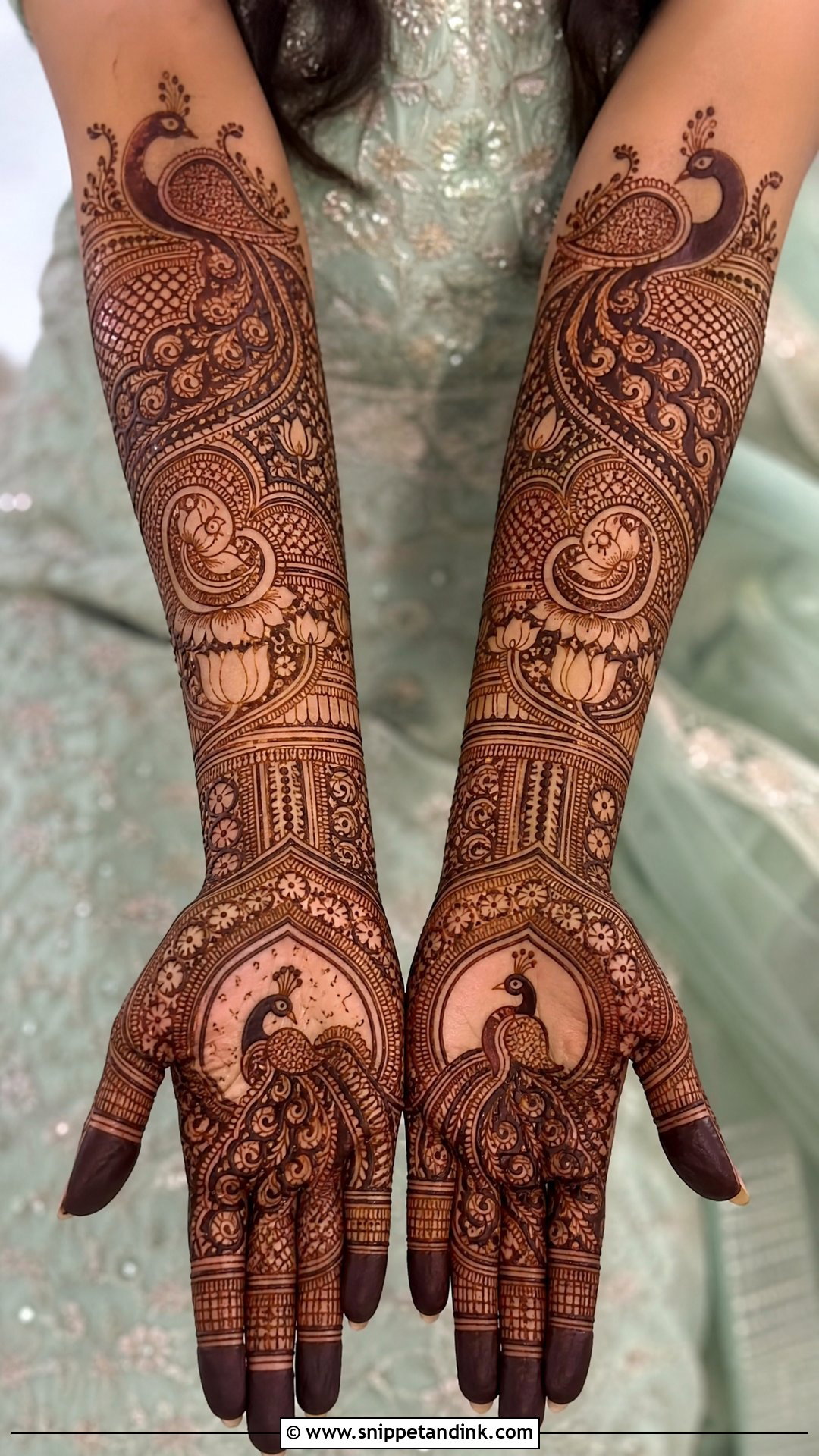 Royal Peacock Bridal Mehndi Design - Snippet and Ink - 20 Bridal Mehndi Designs Figures