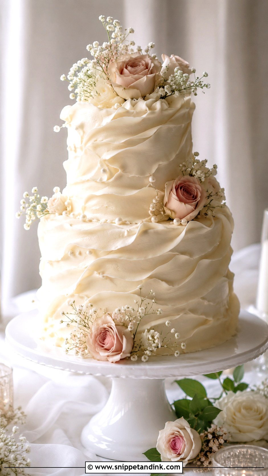 Ruffle Wedding Cake - Snippet and Ink - 20 Cute Cake Ideas for Wedding