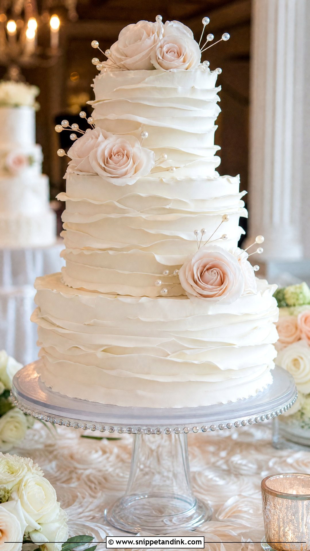 Ruffle Wedding Cake - Snippet and Ink - 20 Luxury Wedding Cake Designs
