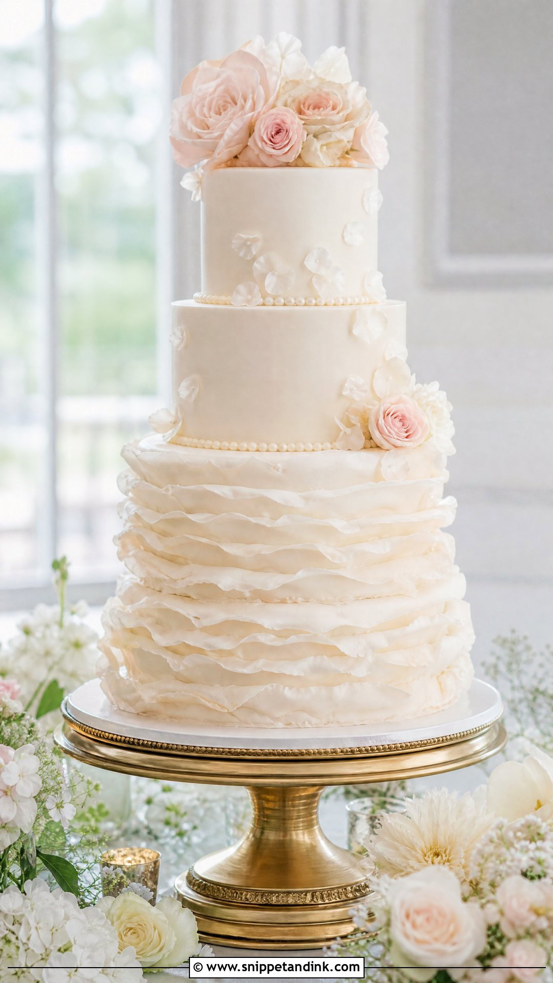 Ruffle Wedding Cake - Snippet and Ink - 25 Big Cake Design Ideas for Wedding