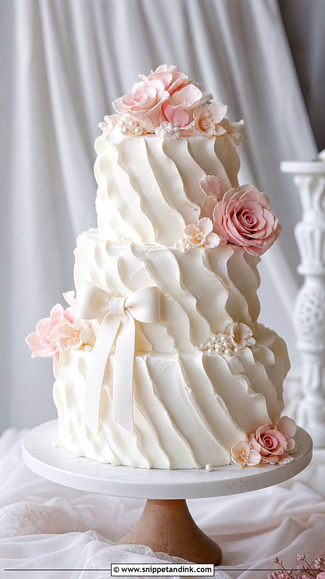 Ruffle Wedding Cake - Snippet and Ink - 25 Lady Cake Ideas for Wedding