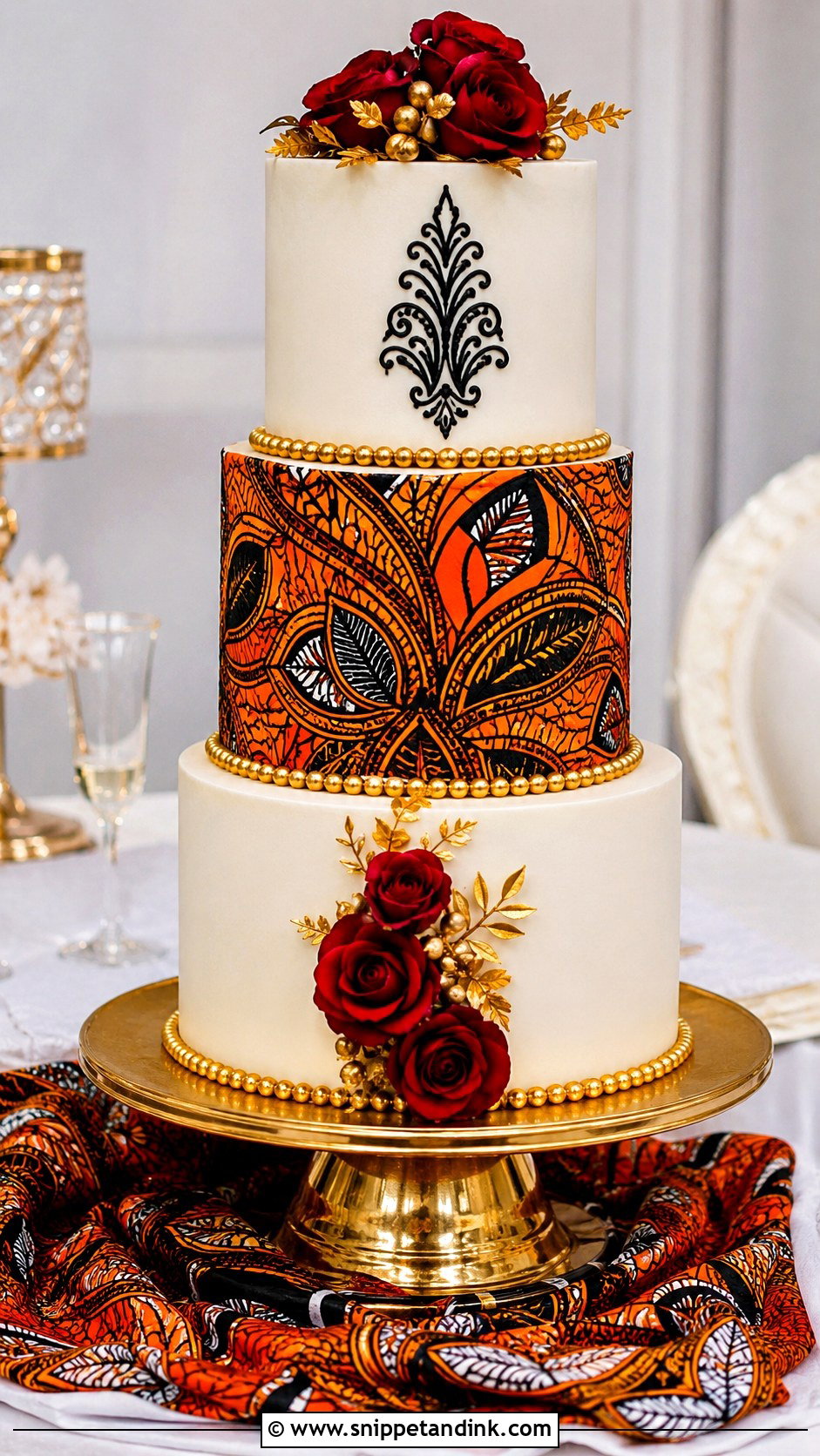 Ruracio African Print Cake - Snippet and Ink - 20 Ruracio Cake Designs