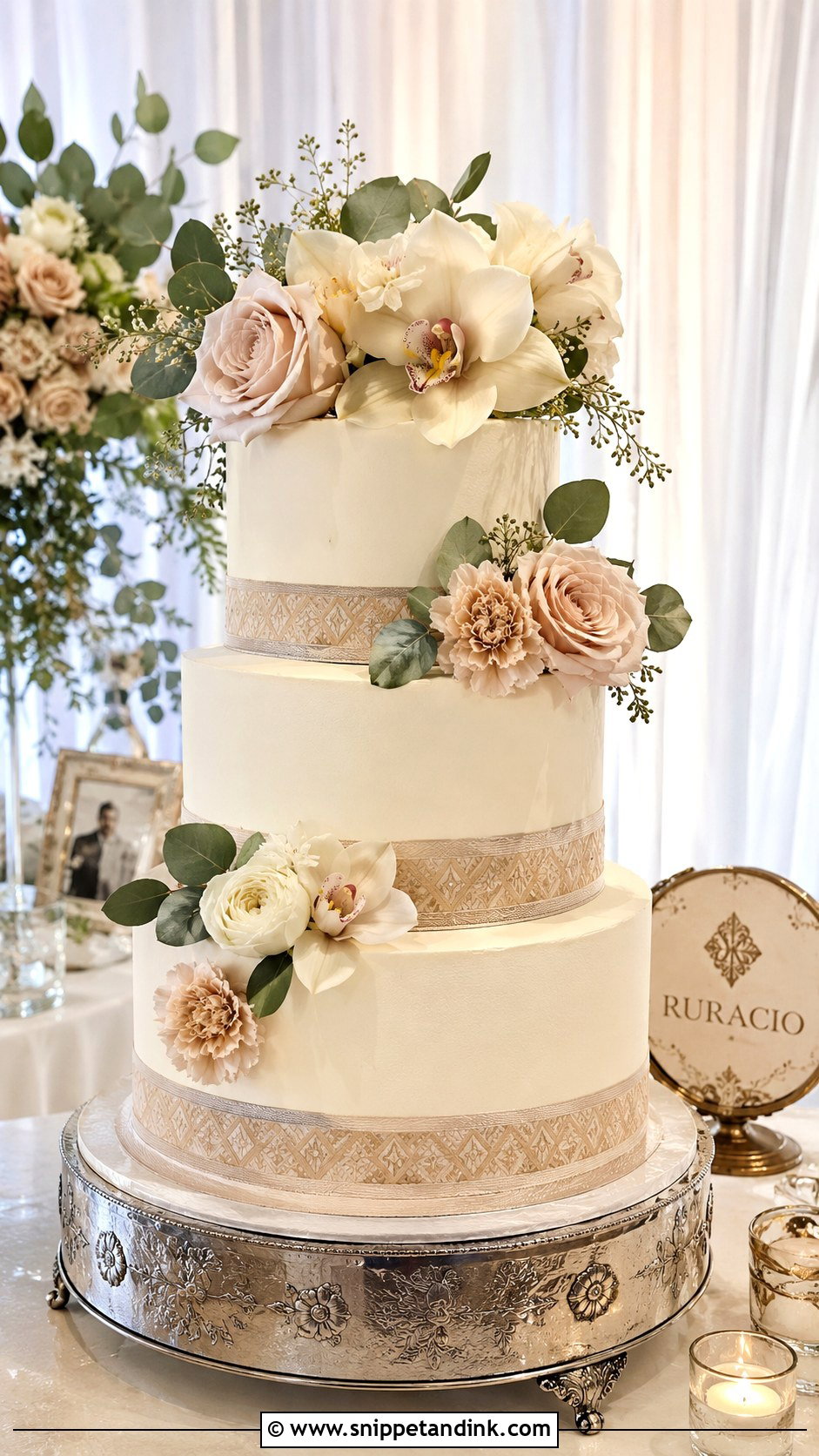 Ruracio Cake With Fresh Flowers - Snippet and Ink - 20 Ruracio Cake Designs