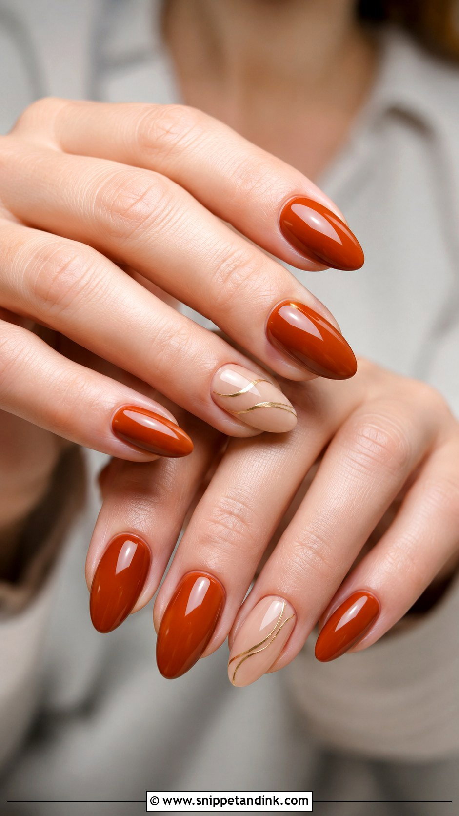 Rust Fall Wedding Nails - Snippet and Ink - 30 Fall Wedding Nails