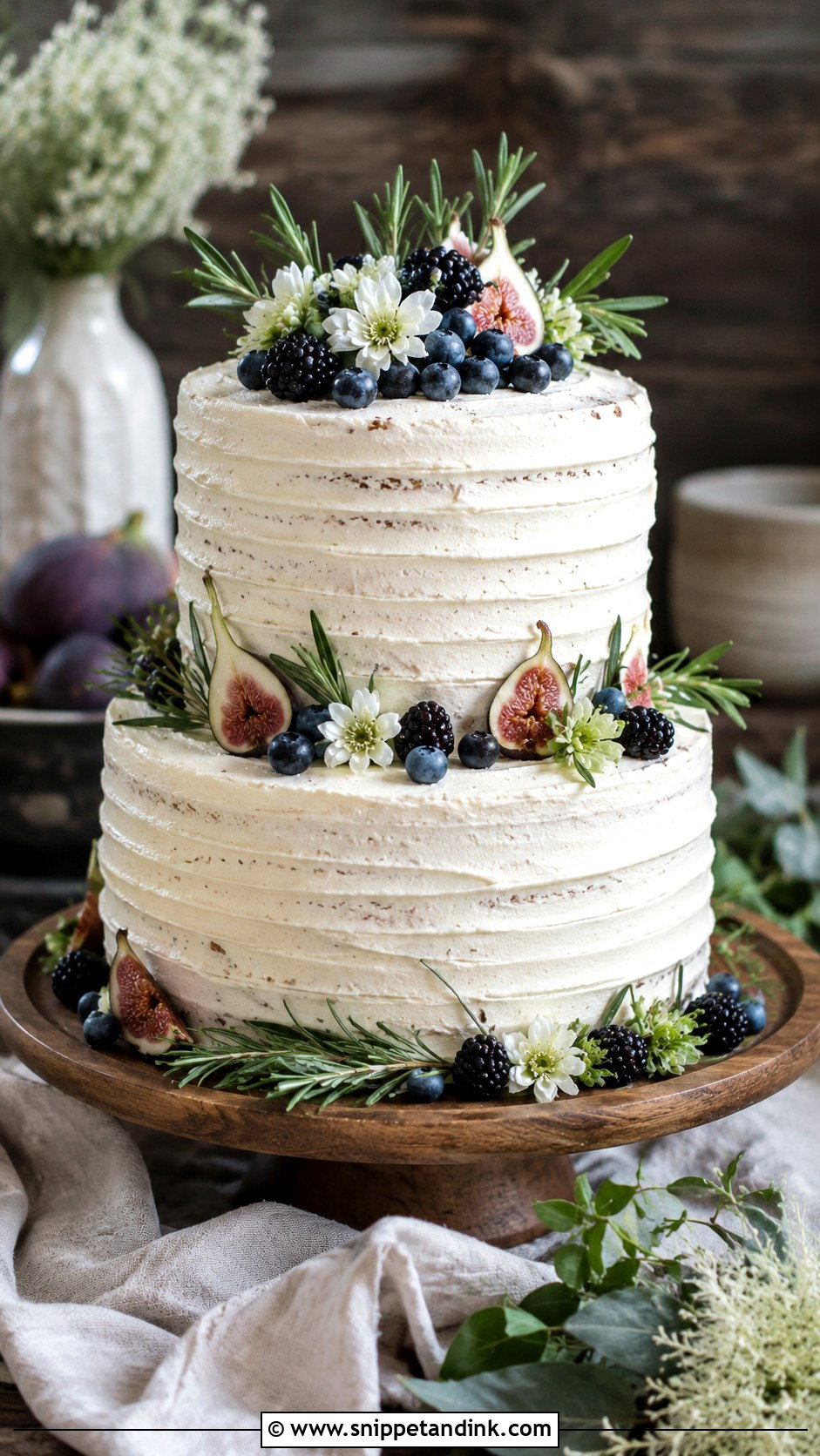 Rustic 2 Tier Wedding Cake - Snippet and Ink - 20 2 Tier Wedding Cakes