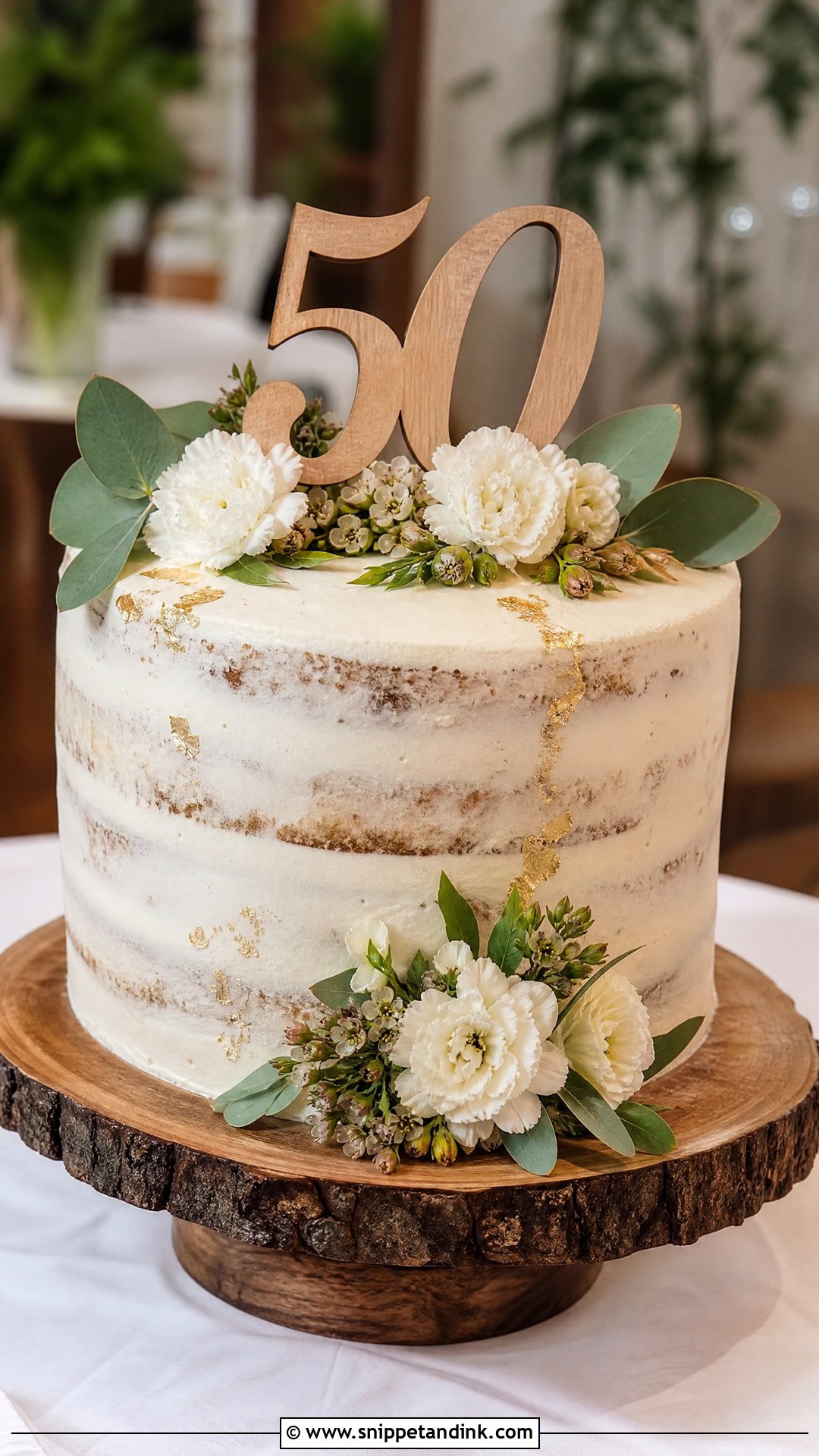 Rustic 50th Anniversary Cake - Snippet and Ink - 30 50th Anniversary Cakes