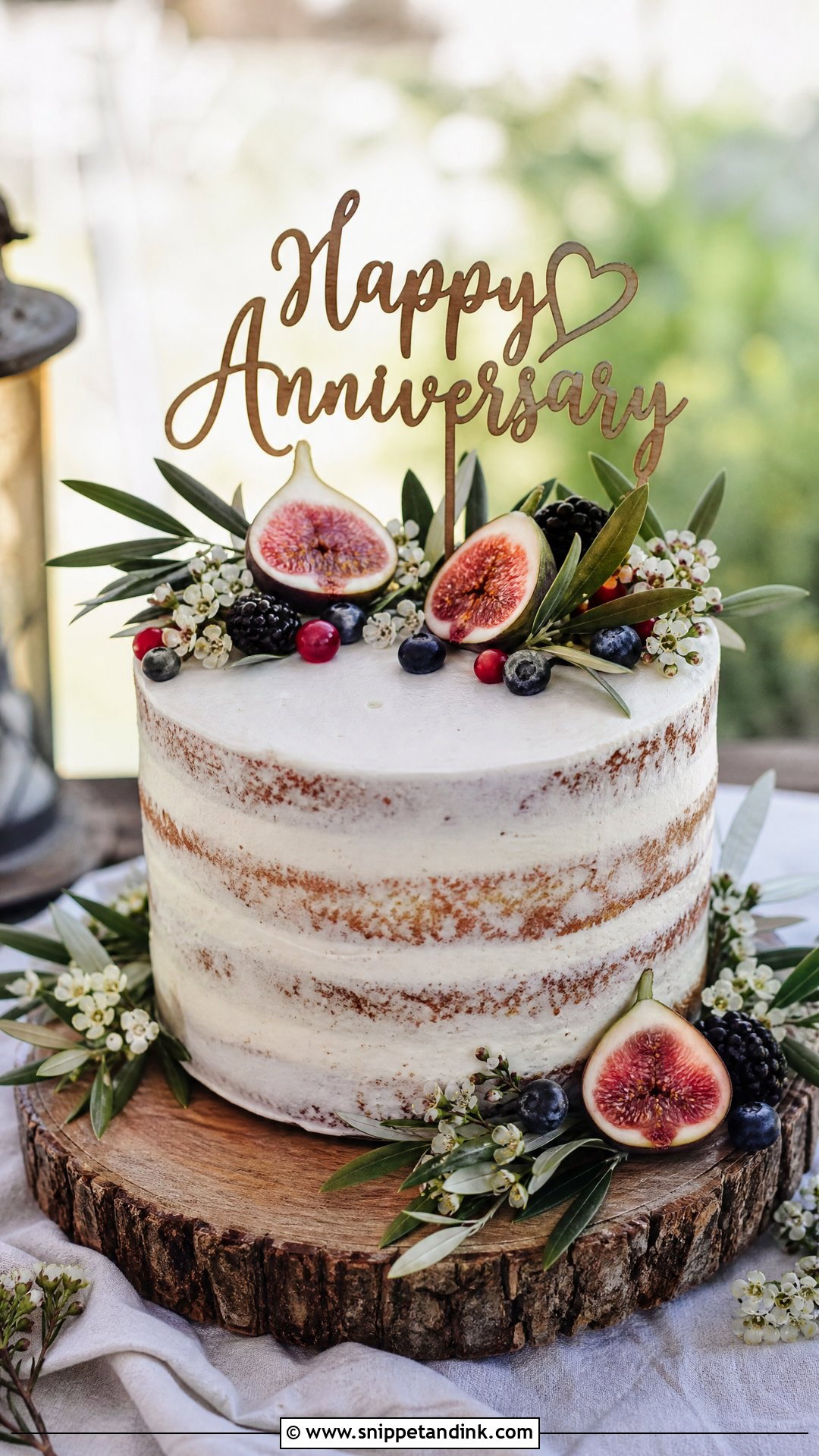 Rustic Anniversary Cake - Snippet and Ink - 35 Anniversary Cake Ideas